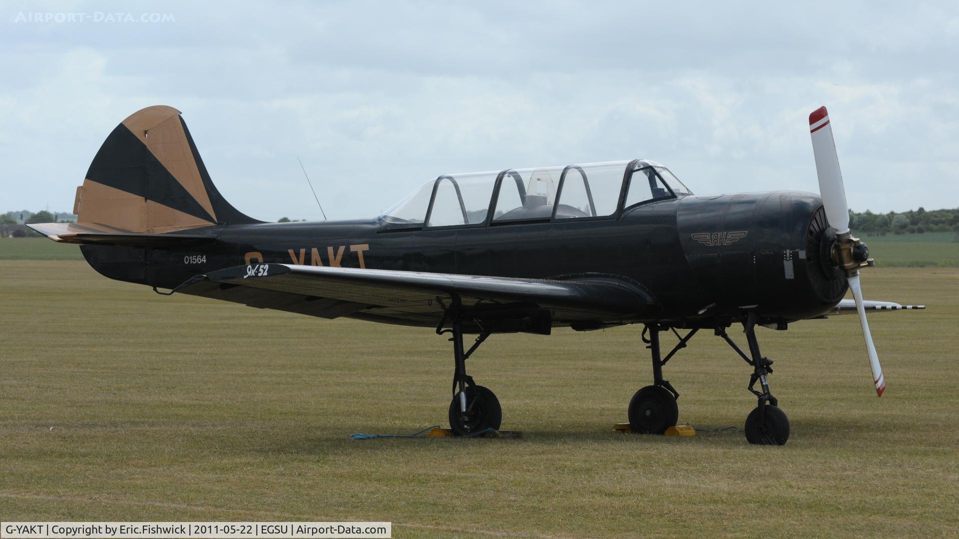 G-YAKT, 1989 Bacau Yak-52 C/N 8910302, 3. G-YAKT at Duxford's Spring Air Show, May 2011