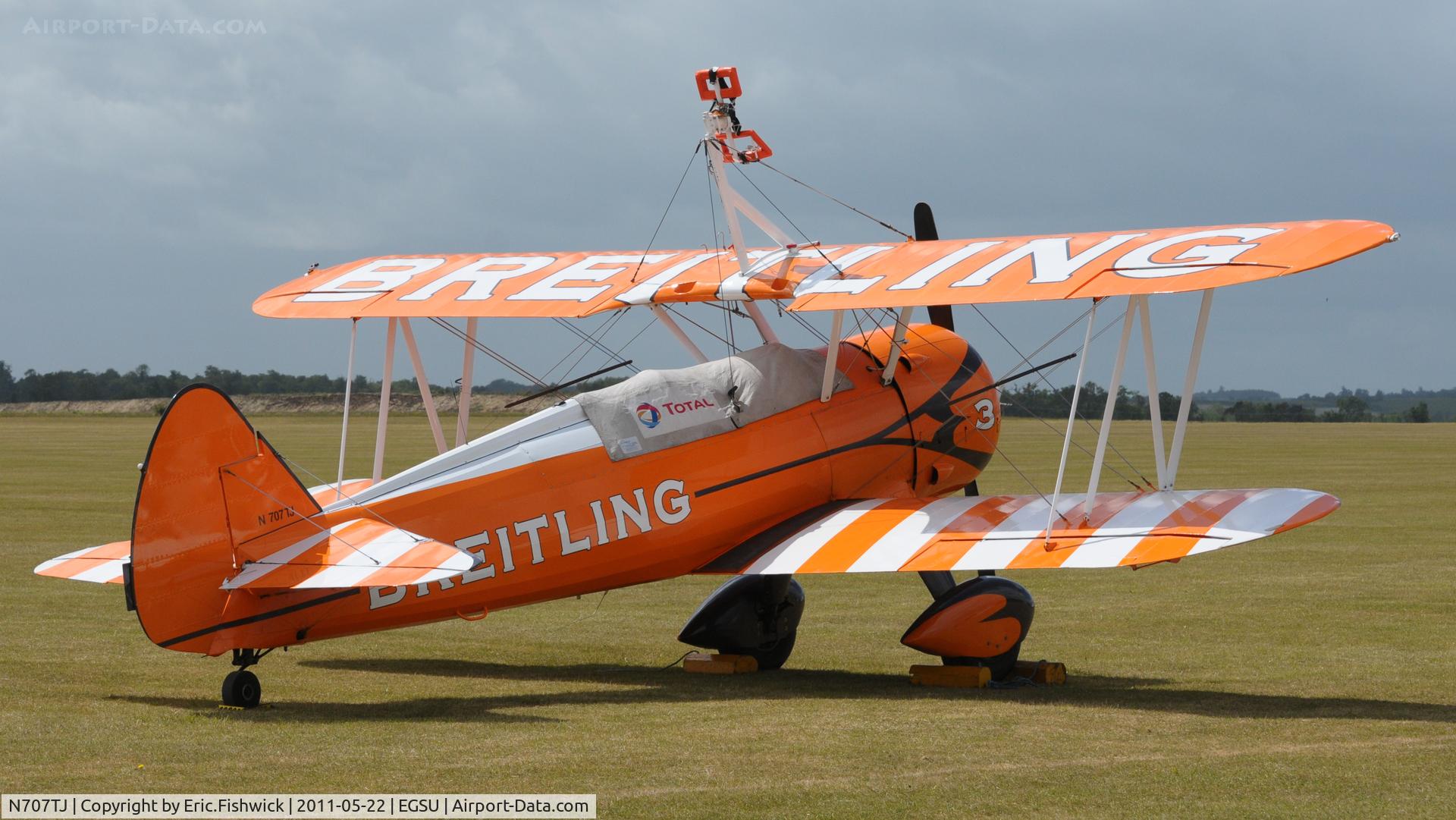 N707TJ, 1943 Boeing A75N1(PT17) C/N 75-950, 2. N707TJ at Duxford's Spring Air Show, May 2011