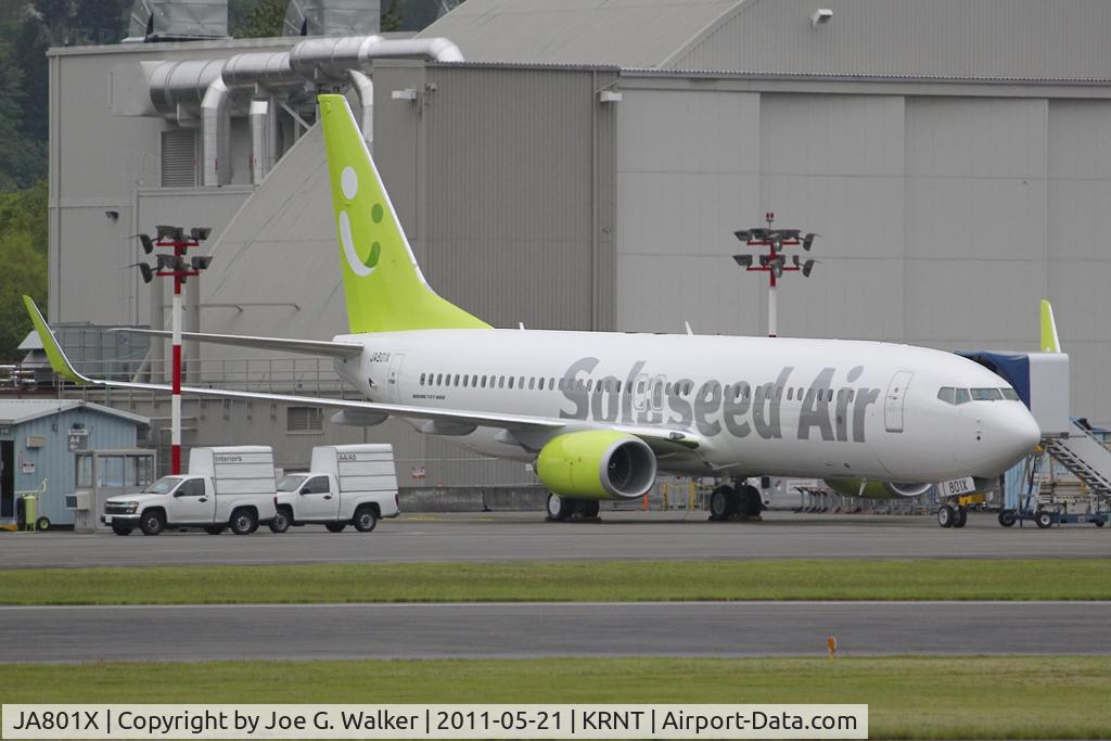 JA801X, 2011 Boeing 737-81D C/N 39415, First 737-800 for Solaseed Air. Solaseed is the rebranded name for Skynet Asia.