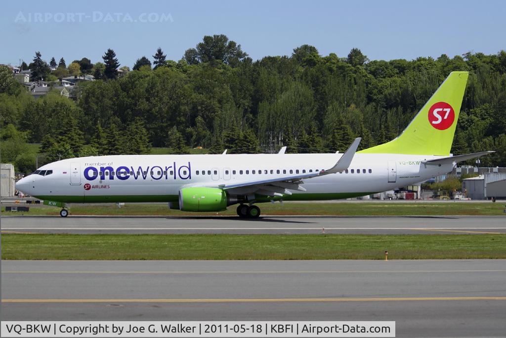 VQ-BKW, 2011 Boeing 737-8ZS C/N 37085, 737-8ZS for S7/Sibir Airlines seen in the ONE WORLD alliance color scheme