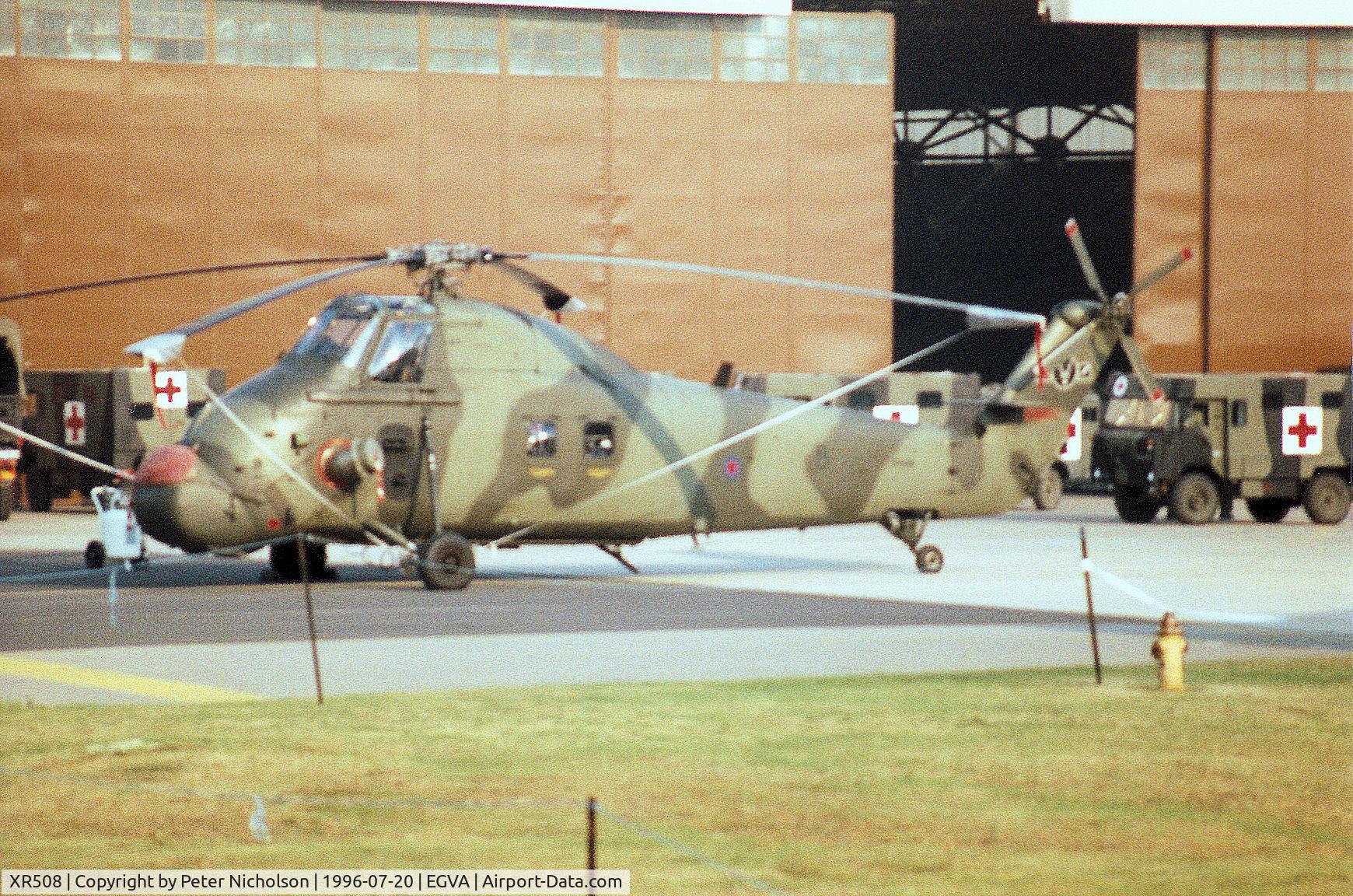 XR508, 1963 Westland Wessex HC.2 C/N WA133, Wessex HC.2 of 60 Squadron at RAF Benson on the flight-line at the 1996 Royal Intnl Air Tattoo at RAF Fairford.