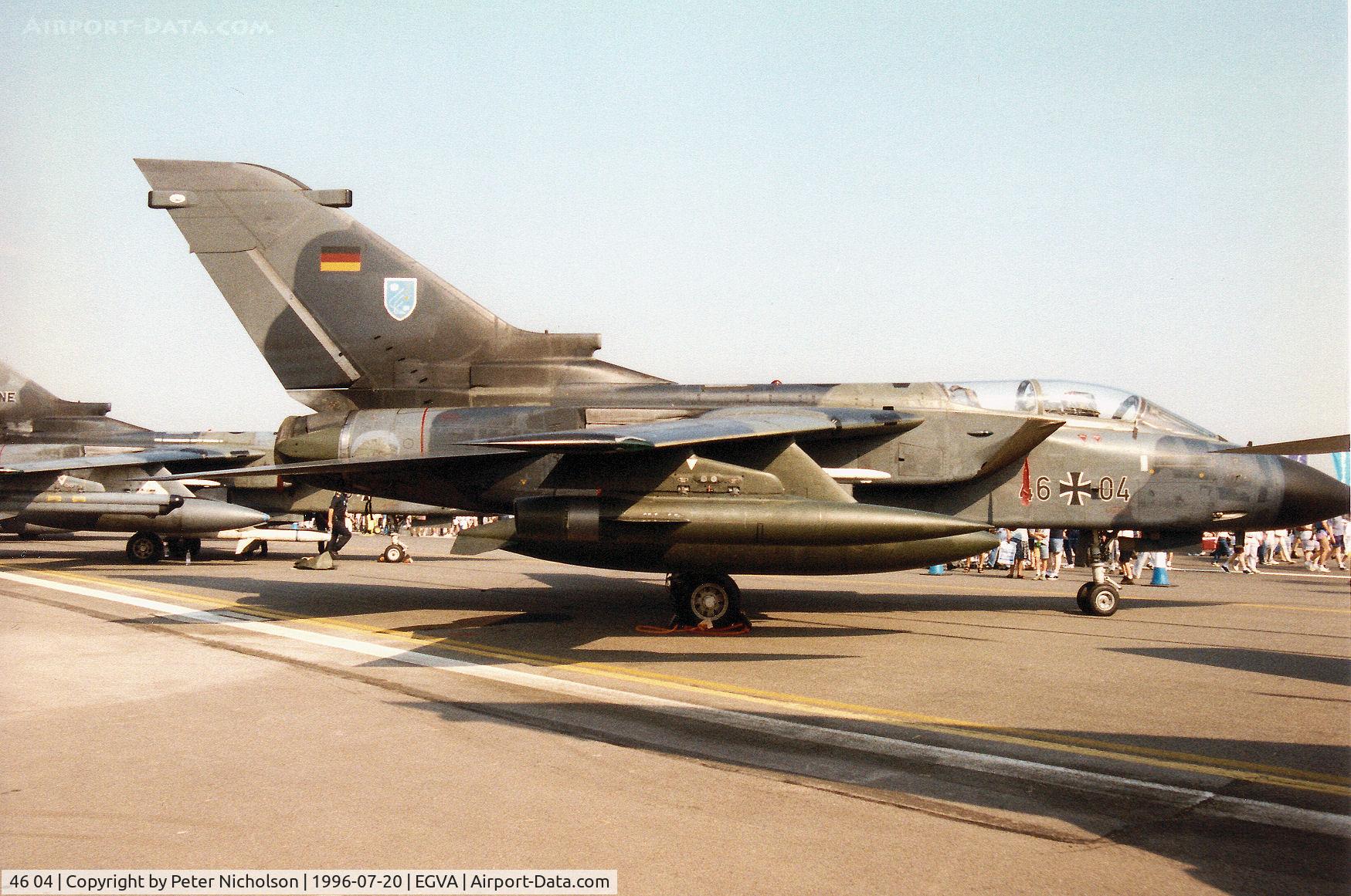 46 04, Panavia Tornado IDS(T) C/N 752/GT062/4304, Tornado IDS of JBG-38 of the German Air Force on display at the 1996 Royal Intnl Air Tattoo at RAF Fairford.