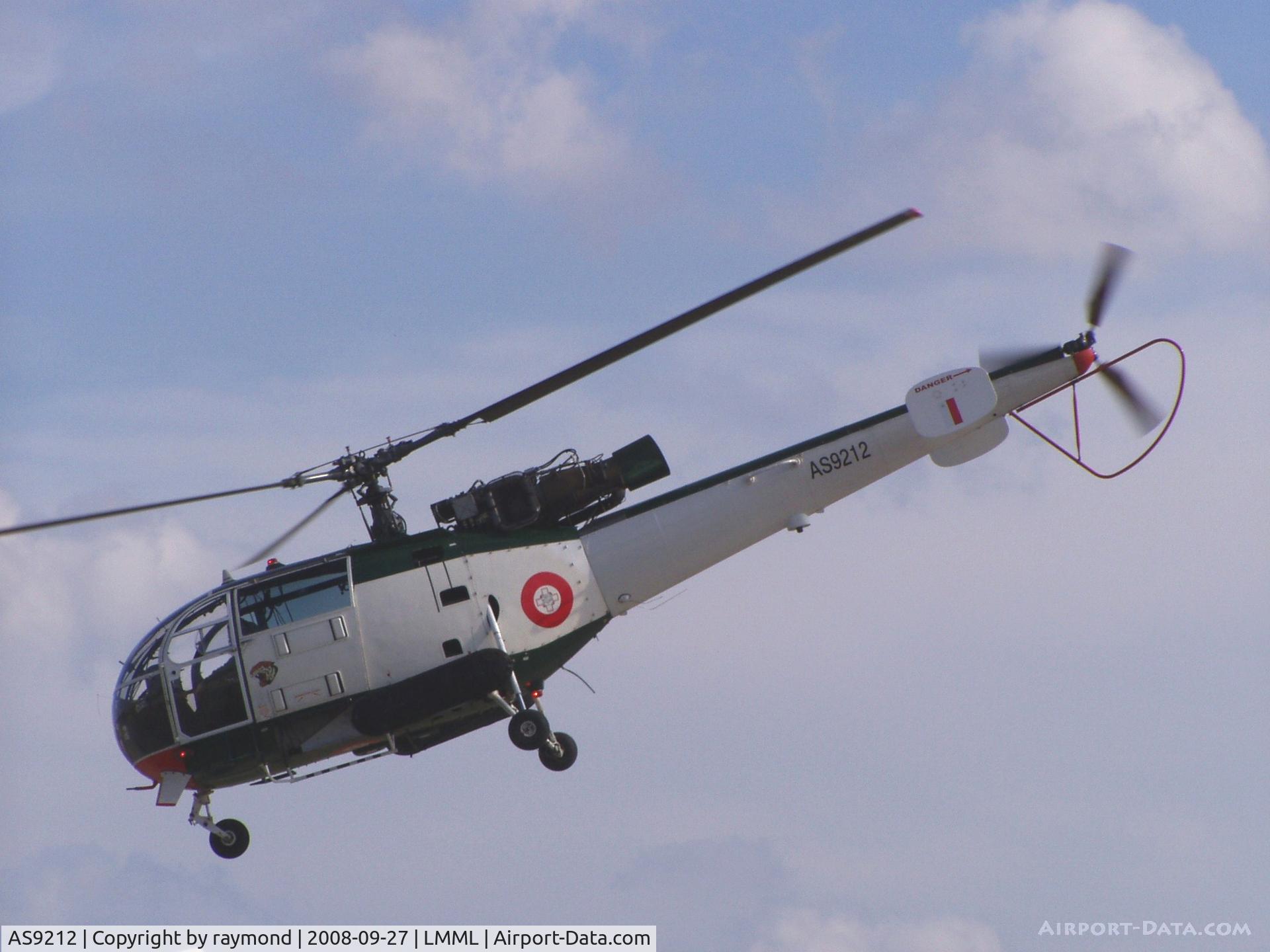 AS9212, Aerospatiale SA-316B Alouette III C/N 2315, AlouetteIII AS9212 Armed Forces of Malta