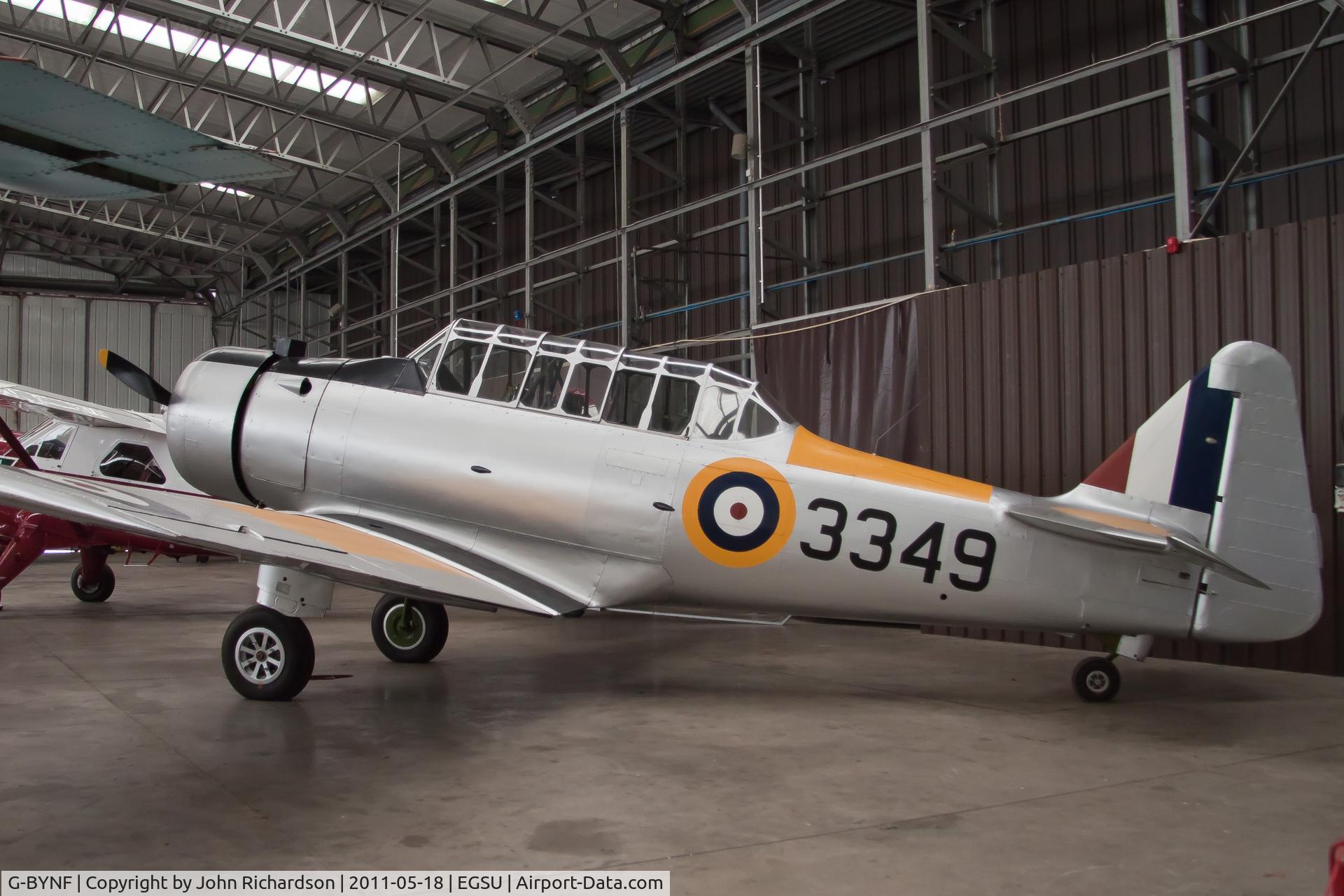 G-BYNF, 1939 North American NA-64 Yale C/N 64-2171, In restoration Hangar
