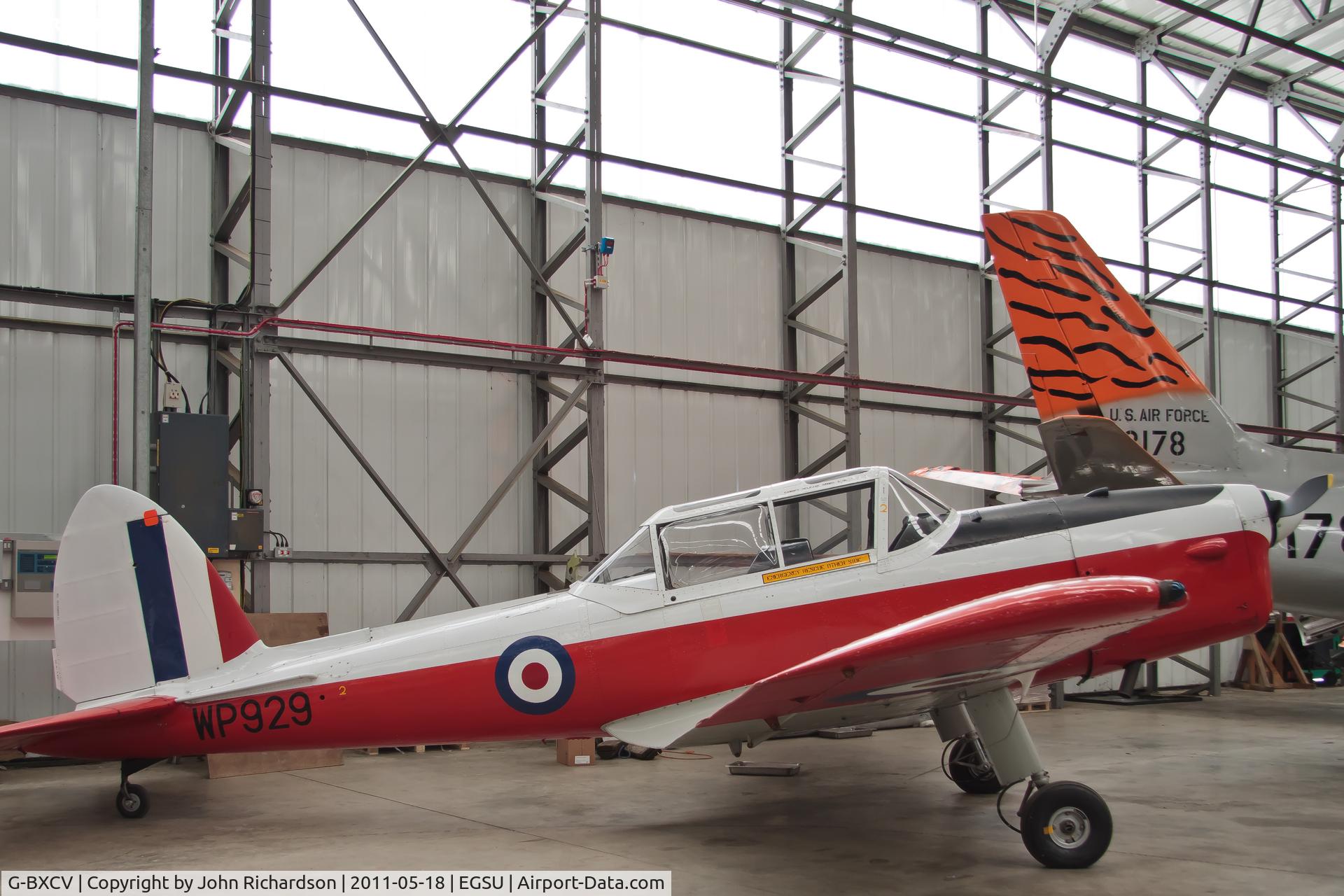 G-BXCV, 1952 De Havilland DHC-1 Chipmunk T.10 C/N C1/0807, In restoration Hangar