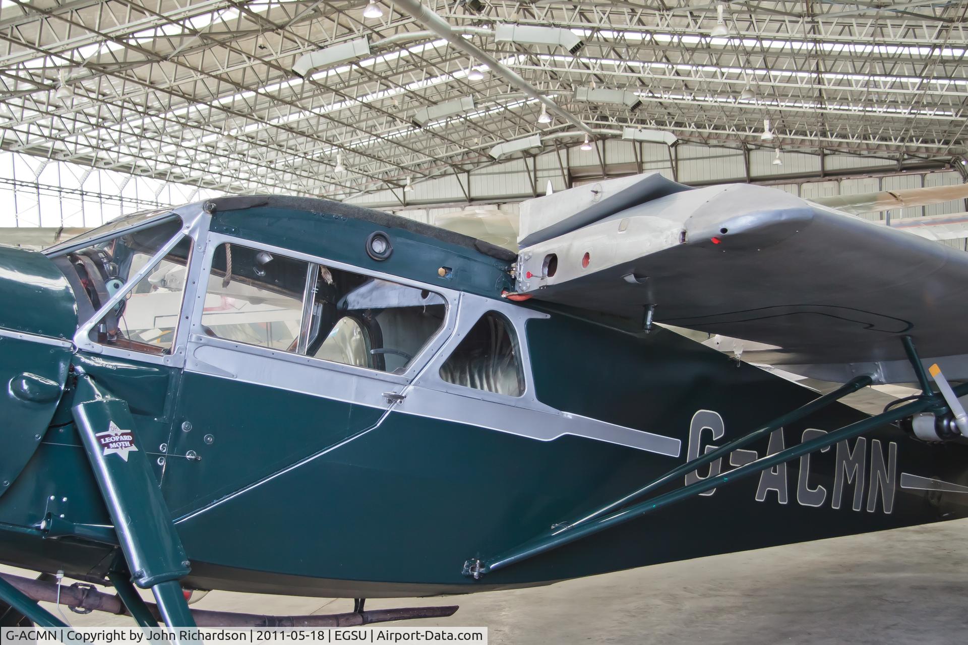 G-ACMN, 1934 De Havilland DH.85 Leopard Moth C/N 7050, In restoration Hangar