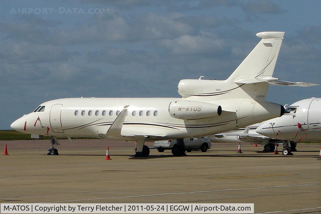 M-ATOS, 2010 Dassault Falcon 900EX C/N 244, Manx Registered 2010 Dassault Falcon 900EX, c/n: 244 on Luton South Apron