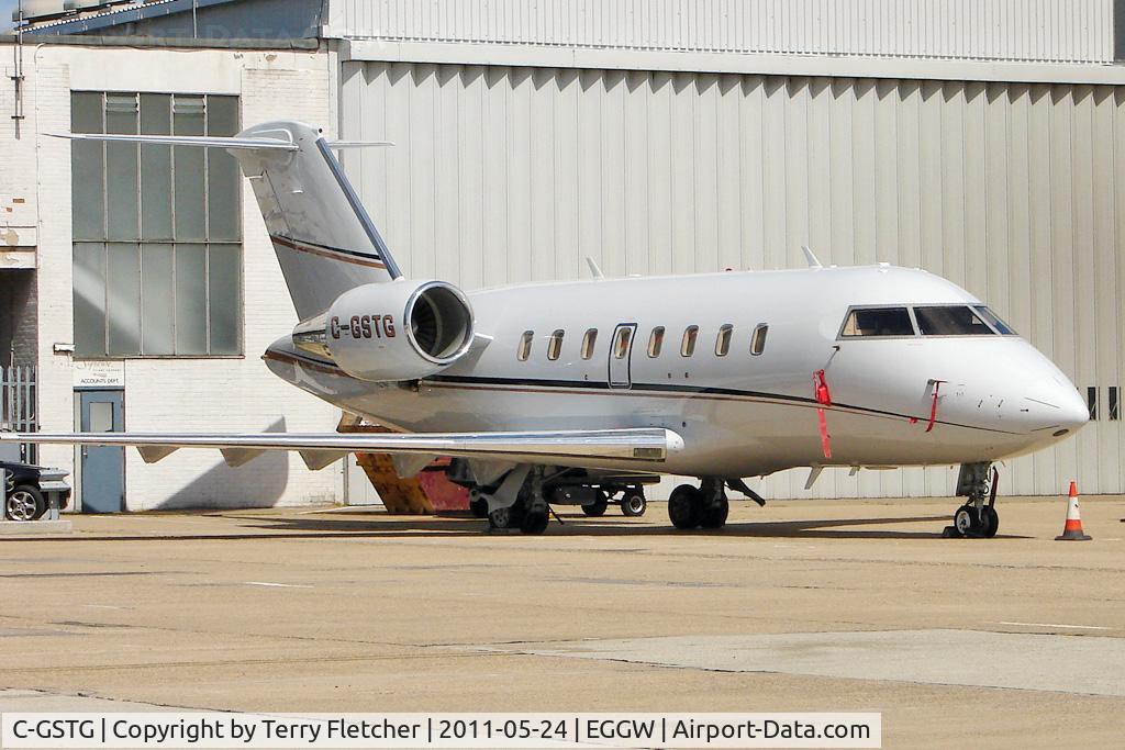 C-GSTG, 2007 Bombardier Challenger 605 (CL-600-2B16) C/N 5708, Canadian registered 2007 Bombardier CL-600-2B16, c/n: 5708 at Luton