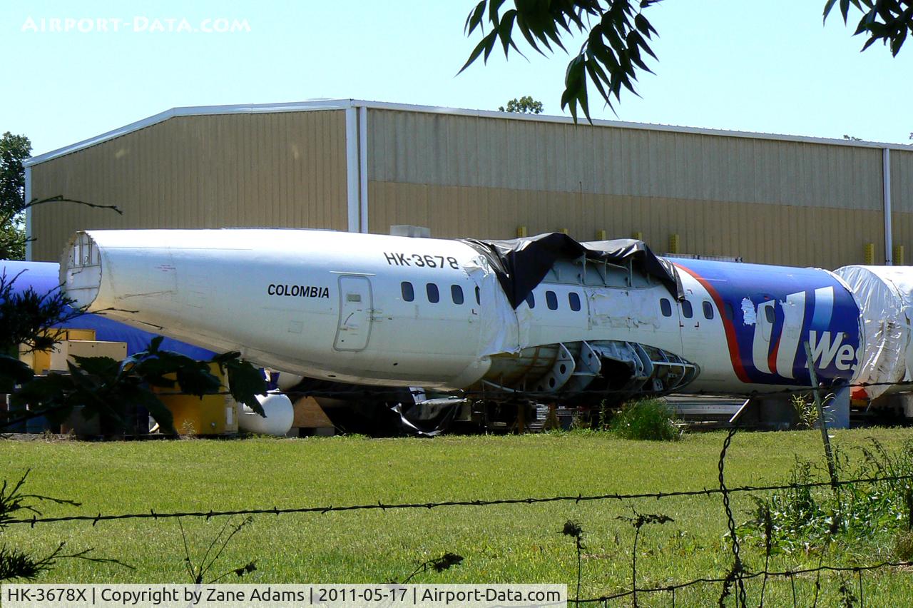 HK-3678X, 1991 ATR 42-320 C/N 261, Found in a salvage yard in Mansfield, TX.