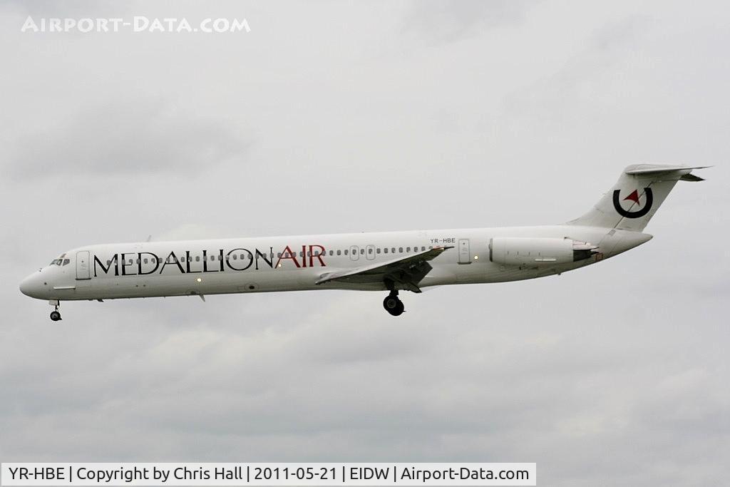 YR-HBE, 1986 McDonnell Douglas MD-83 (DC-9-83) C/N 49396, Medallion Air