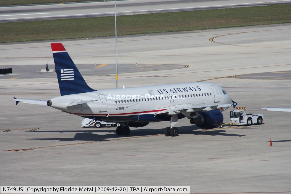 N749US, 2000 Airbus A319-112 C/N 1313, US Airways A319
