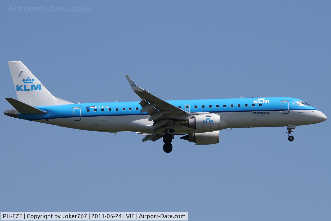 PH-EZE, 2009 Embraer 190LR (ERJ-190-100LR) C/N 19000288, KLM - Royal Dutch Airlines