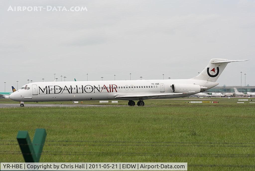 YR-HBE, 1986 McDonnell Douglas MD-83 (DC-9-83) C/N 49396, Medallion Air