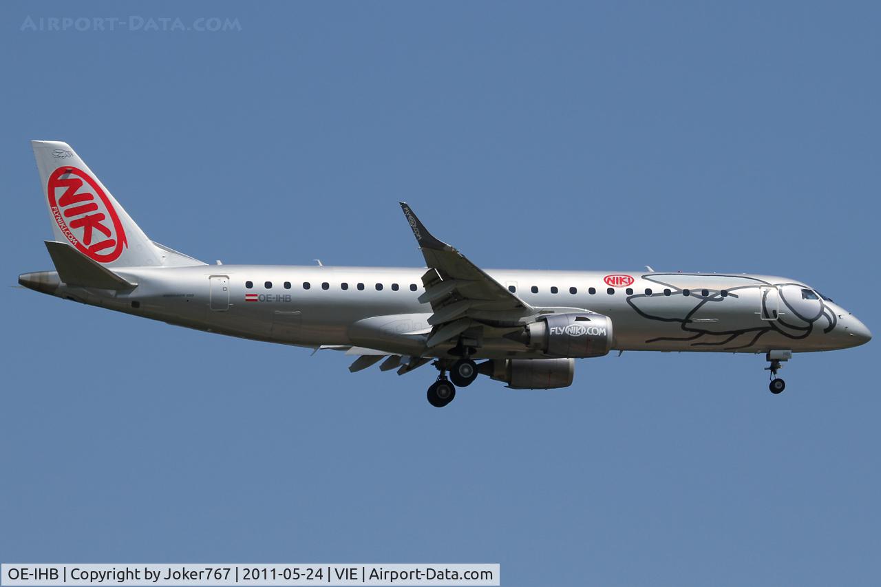 OE-IHB, 2009 Embraer 190LR (ERJ-190-100LR) C/N 19000294, NIKI