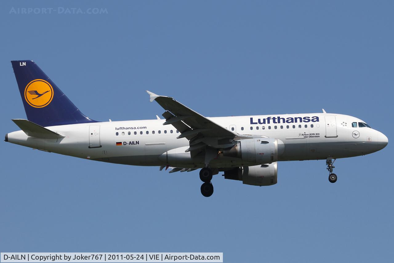 D-AILN, 1997 Airbus A319-114 C/N 700, Lufthansa