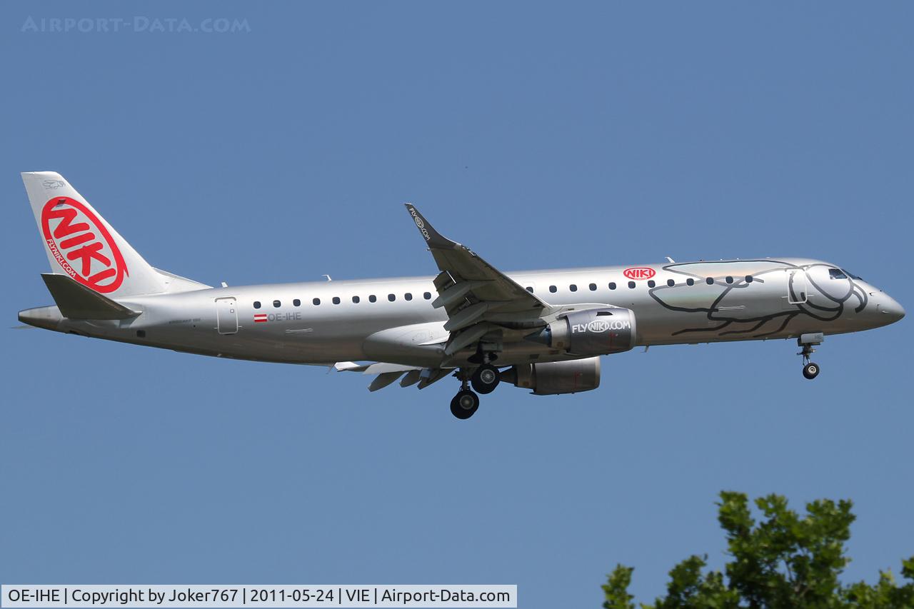 OE-IHE, 2010 Embraer 190LR (ERJ-190-100LR) C/N 19000387, NIKI