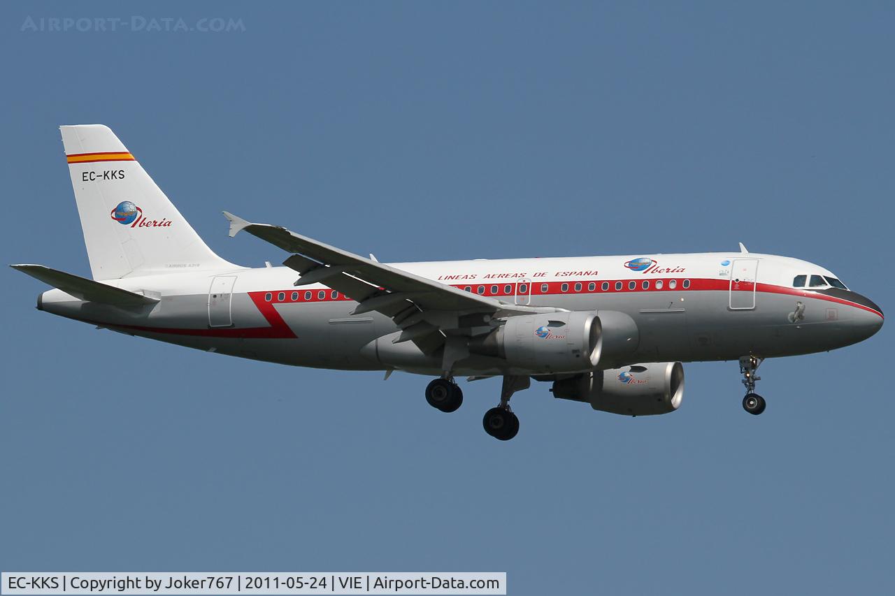 EC-KKS, 2007 Airbus A319-111 C/N 3320, Iberia