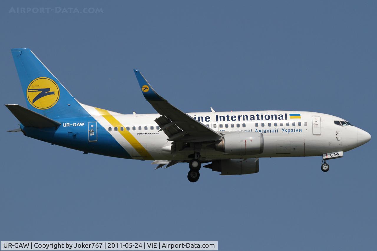 UR-GAW, 1991 Boeing 737-5Y0 C/N 24898, Ukraine International Airlines