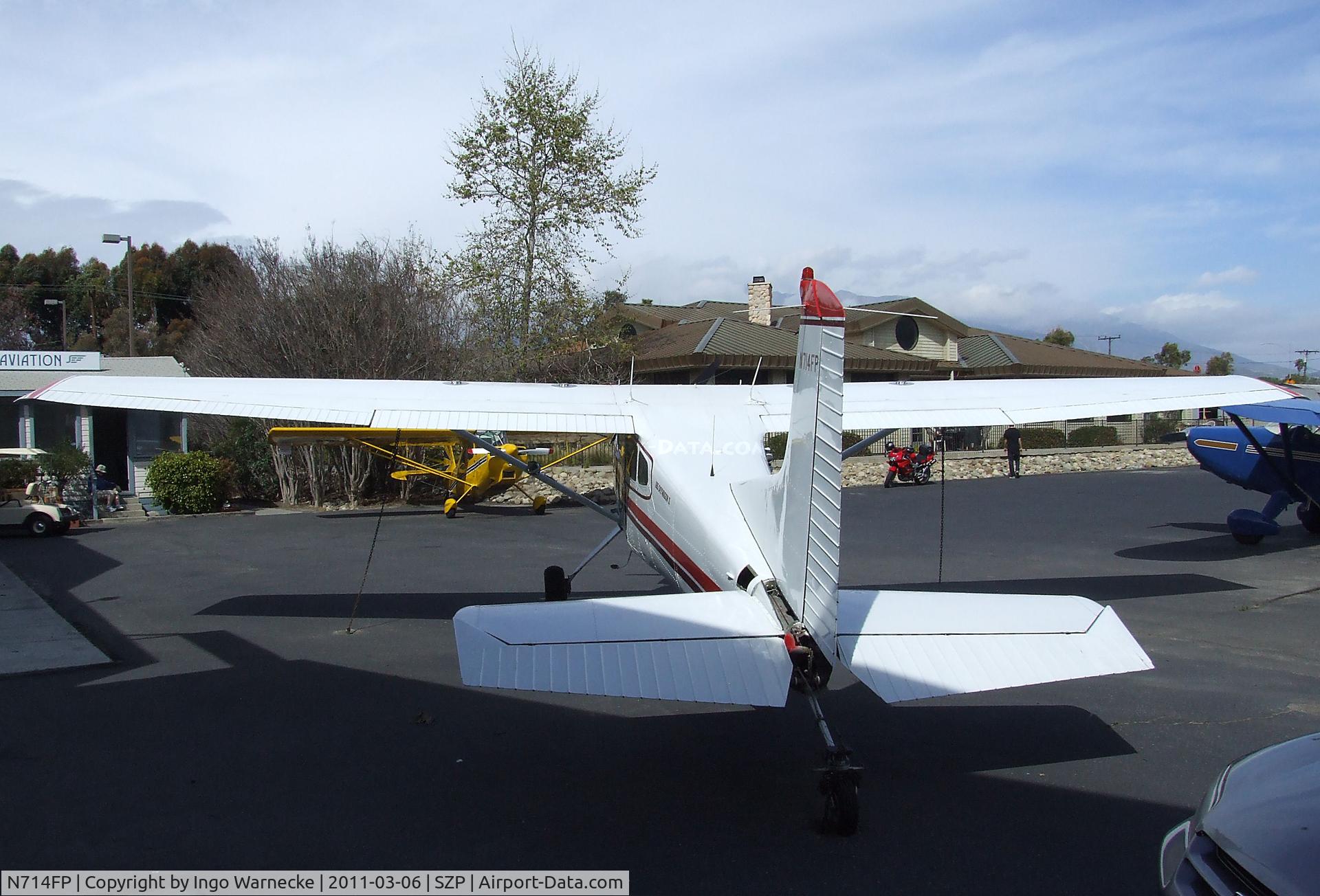N714FP, 1982 Cessna A185F Skywagon 185 C/N 18504393, Cessna A185F Skywagon II at the Santa Paula airport during the Aviation Museum of Santa Paula open Sunday