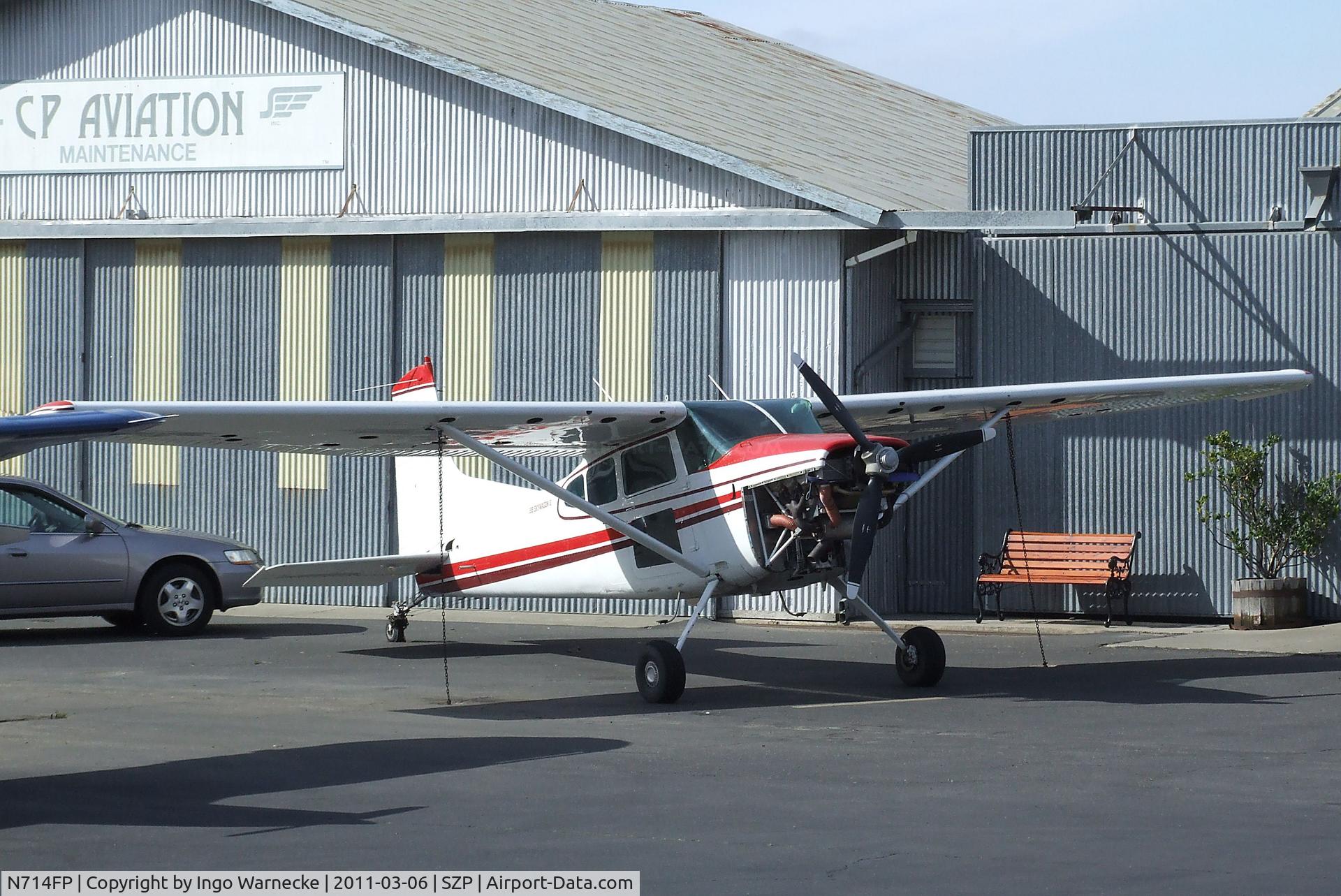 N714FP, 1982 Cessna A185F Skywagon 185 C/N 18504393, Cessna A185F Skywagon II at the Santa Paula airport during the Aviation Museum of Santa Paula open Sunday