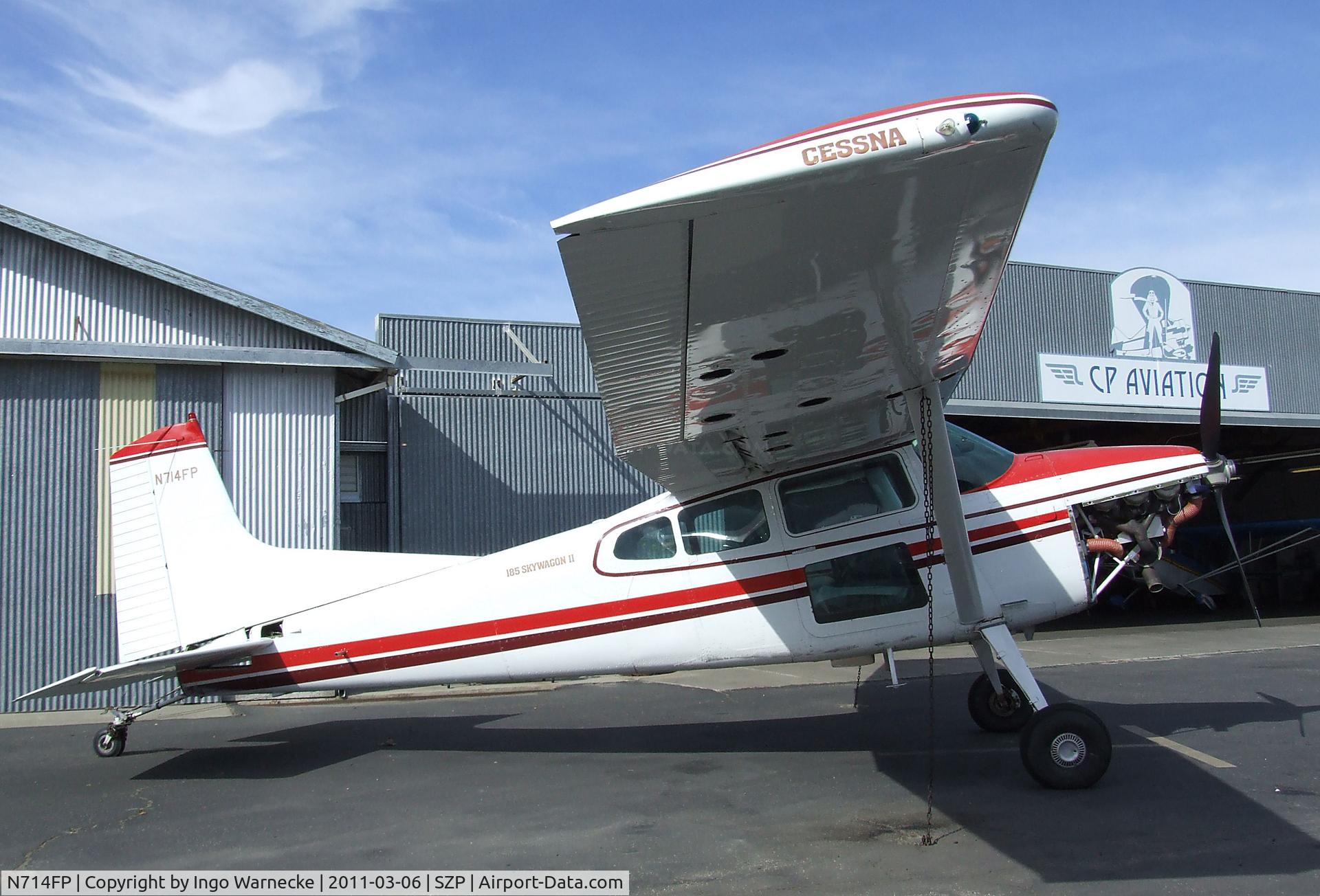 N714FP, 1982 Cessna A185F Skywagon 185 C/N 18504393, Cessna A185F Skywagon II at the Santa Paula airport during the Aviation Museum of Santa Paula open Sunday