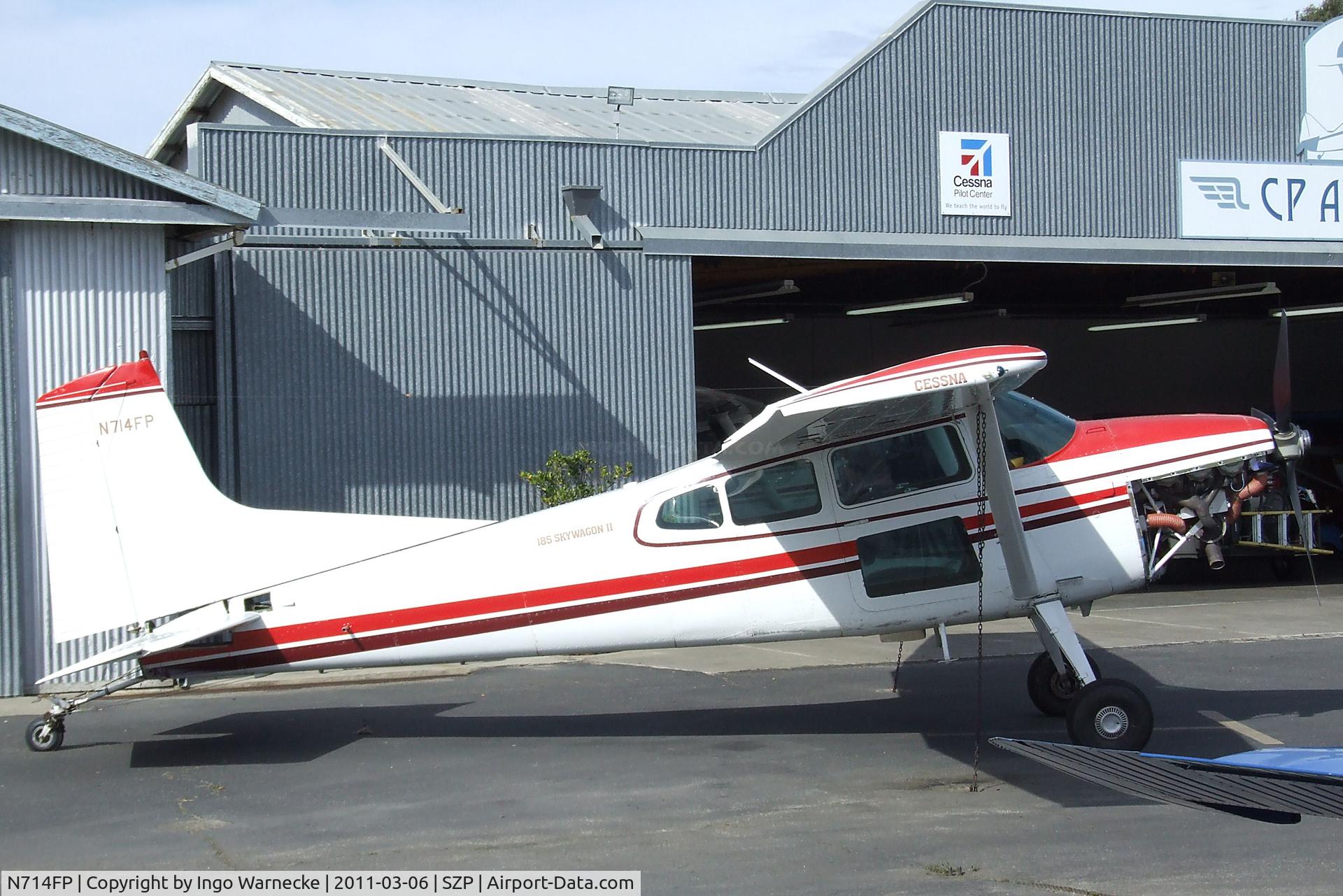 N714FP, 1982 Cessna A185F Skywagon 185 C/N 18504393, Cessna A185F Skywagon II at the Santa Paula airport during the Aviation Museum of Santa Paula open Sunday