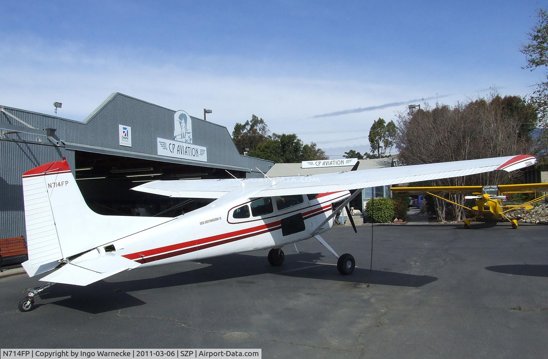 N714FP, 1982 Cessna A185F Skywagon 185 C/N 18504393, Cessna A185F Skywagon II at the Santa Paula airport during the Aviation Museum of Santa Paula open Sunday