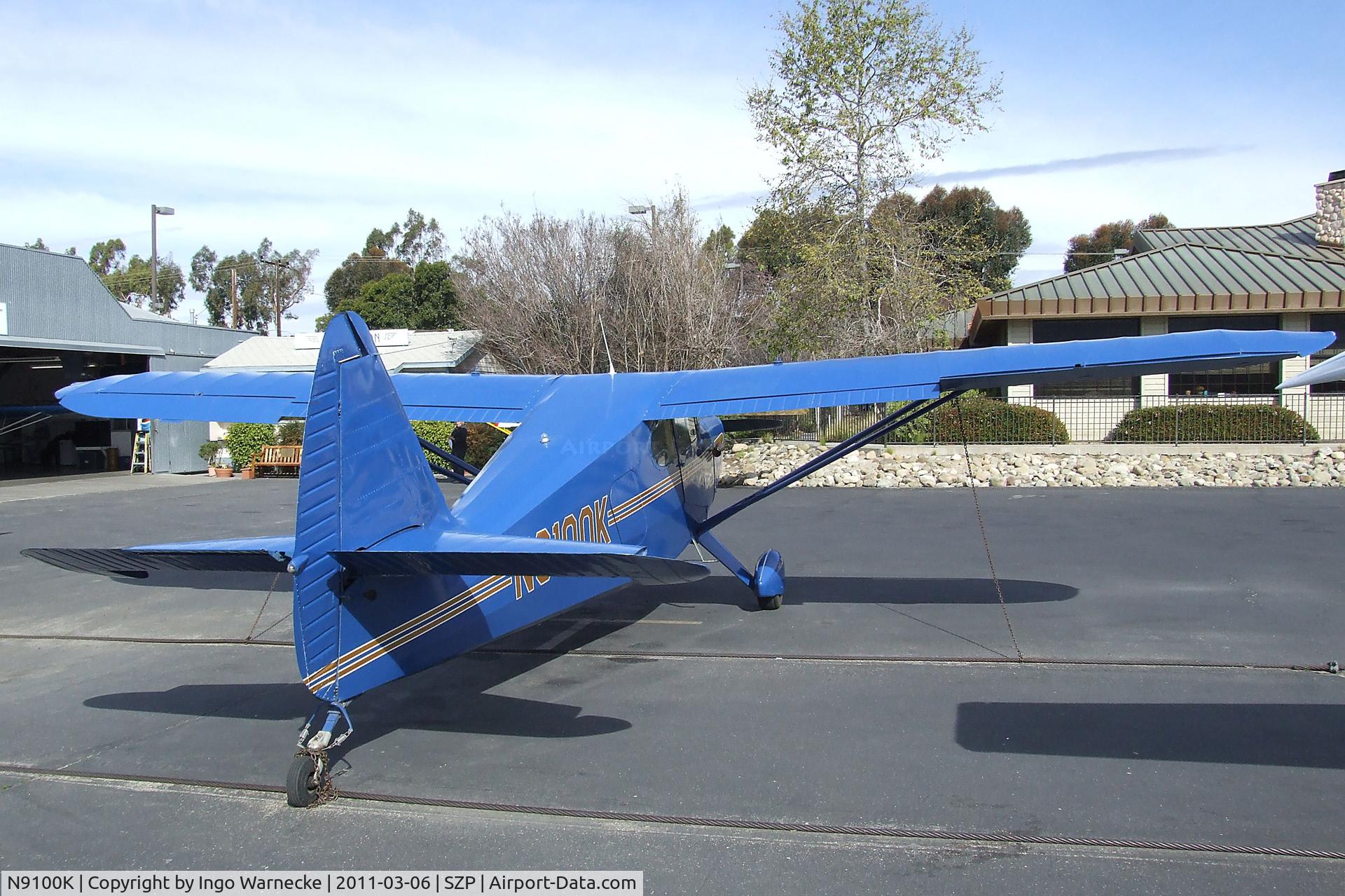 N9100K, 1947 Stinson 108-1 Voyager C/N 108-2100, Stinson 108-1 Voyager at Santa Paula airport during the Aviation Museum of Santa Paula open Sunday