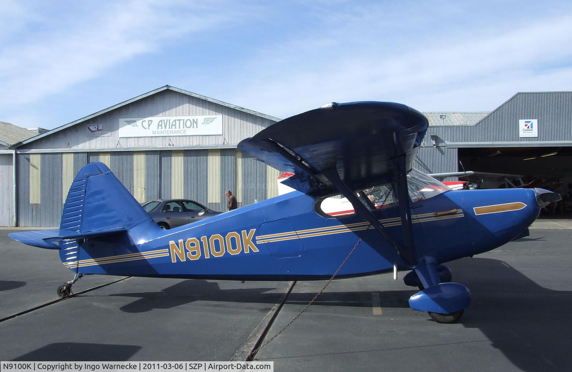 N9100K, 1947 Stinson 108-1 Voyager C/N 108-2100, Stinson 108-1 Voyager at Santa Paula airport during the Aviation Museum of Santa Paula open Sunday