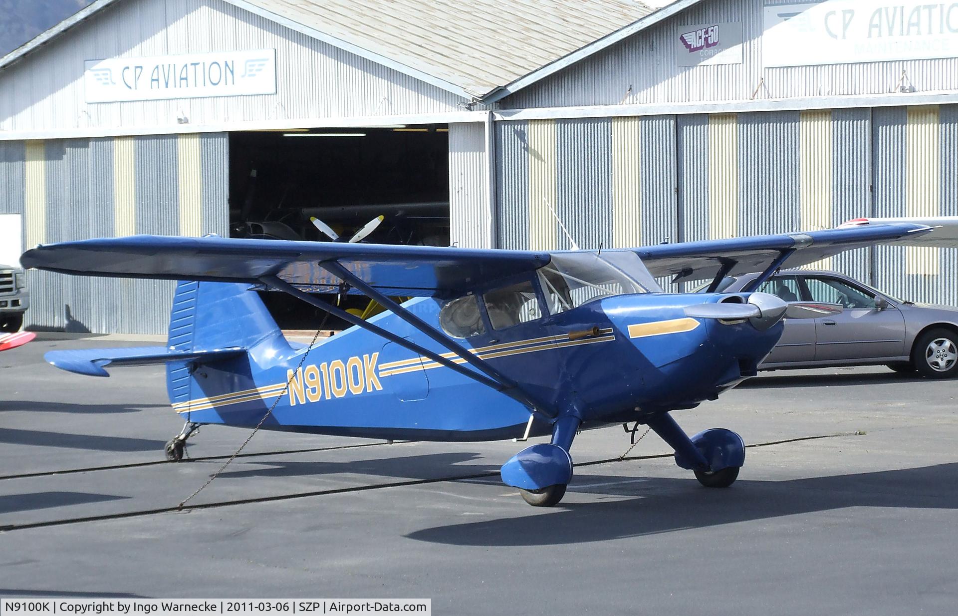N9100K, 1947 Stinson 108-1 Voyager C/N 108-2100, Stinson 108-1 Voyager at Santa Paula airport during the Aviation Museum of Santa Paula open Sunday
