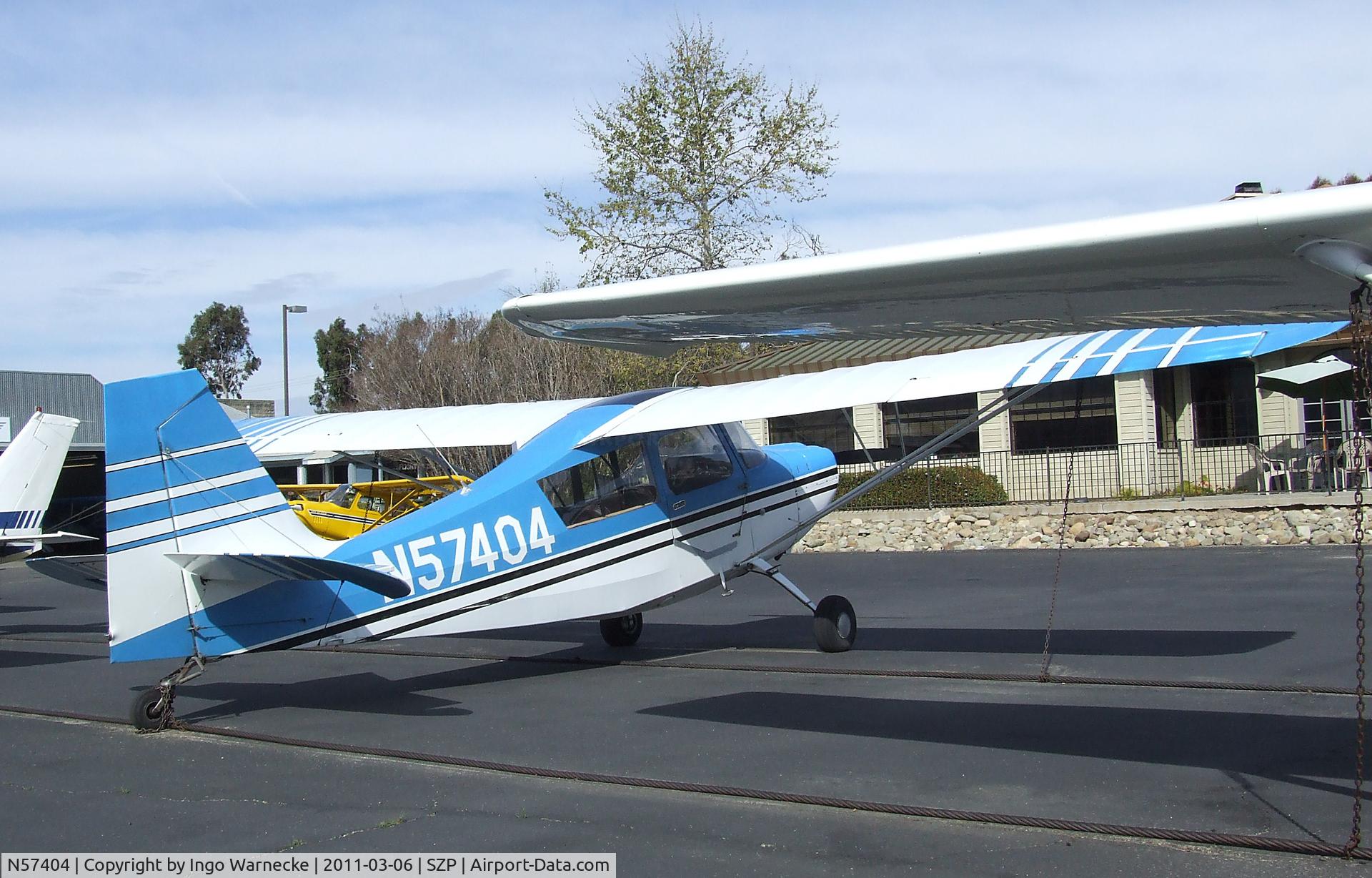 N57404, 1973 Bellanca 7ECA Citabria C/N 940-73, Bellanca 7ECA Citabria Standard at Santa Paula airport during the Aviation Museum of Santa Paula open Sunday