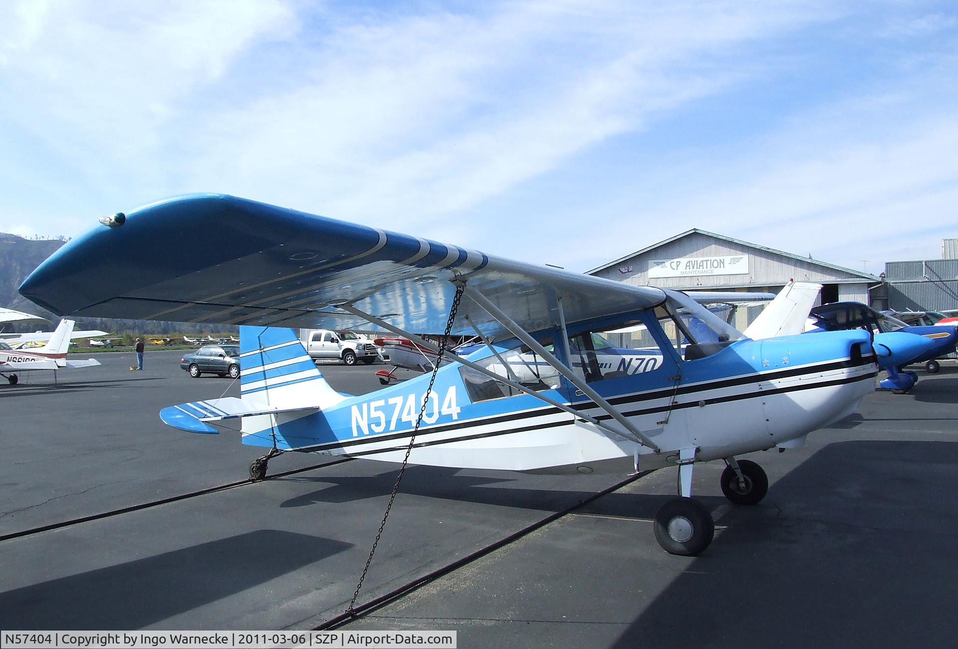 N57404, 1973 Bellanca 7ECA Citabria C/N 940-73, Bellanca 7ECA Citabria Standard at Santa Paula airport during the Aviation Museum of Santa Paula open Sunday