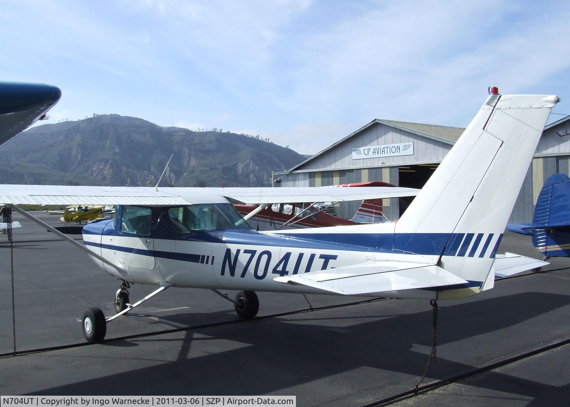 N704UT, 1976 Cessna 150M C/N 15078891, Cessna 150M at Santa Paula airport during the Aviation Museum of Santa Paula open Sunday