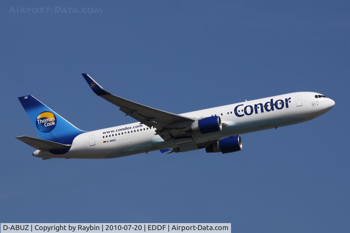 D-ABUZ, 1991 Boeing 767-330/ER C/N 25209, One of the rare moments with clear blue sky on this day
