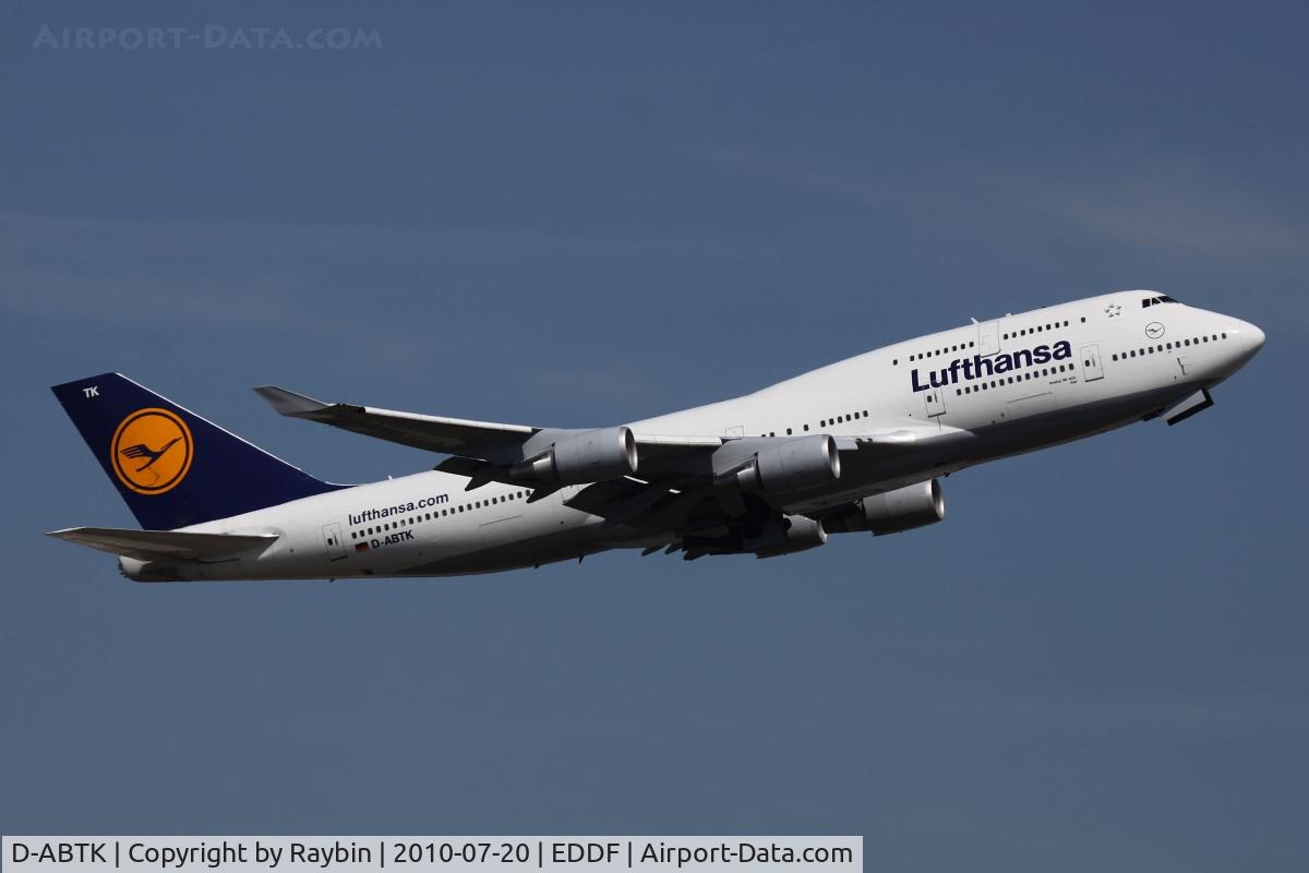 D-ABTK, 2001 Boeing 747-430 C/N 29871, baptized 