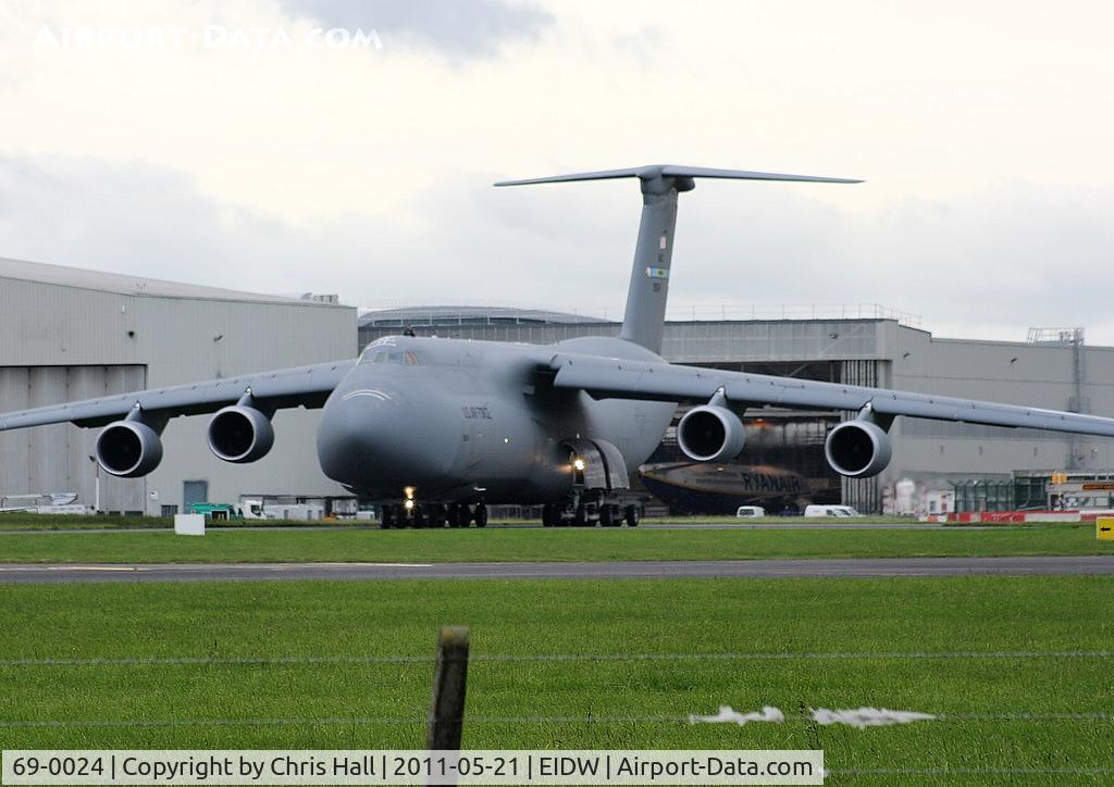 69-0024, 1969 Lockheed C-5M Super Galaxy C/N 500-0055, one of three C-5 in Dublin prior to President Barack Obama's visit