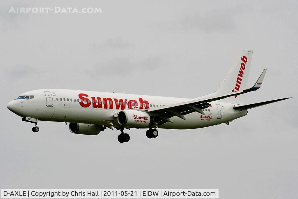 D-AXLE, 2007 Boeing 737-8Q8 C/N 30724, XL Airways Germany wearing Sunweb titles