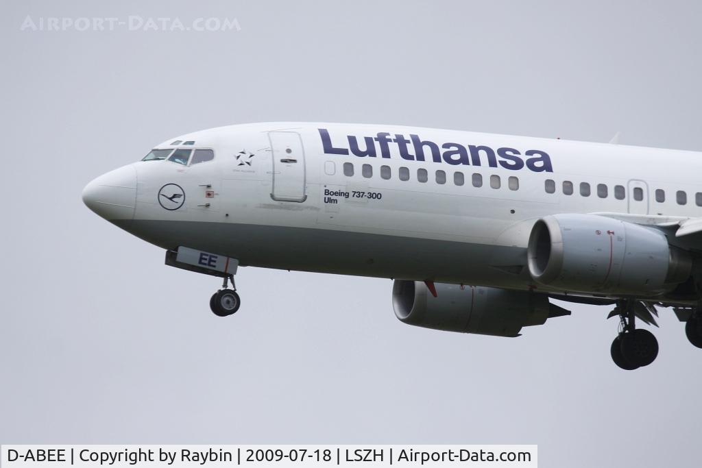 D-ABEE, 1991 Boeing 737-330 C/N 25216, baptized 