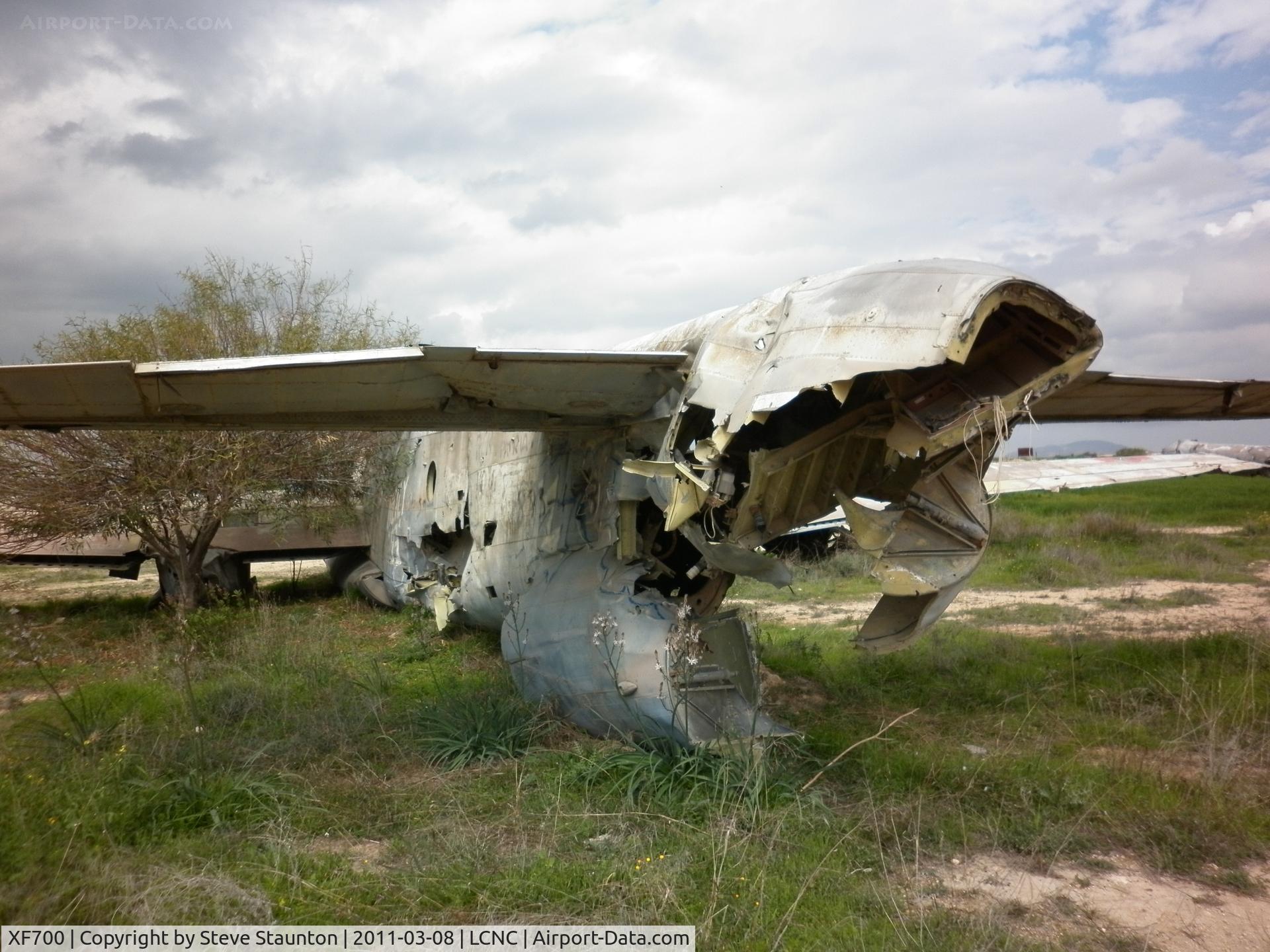 XF700, 1958 Avro 696 Shackleton MR.3/3 C/N Not found XF700, Slowly rotting in the Cyprus heat. Please note this aircraft cannot be seen by the public - NIC closed