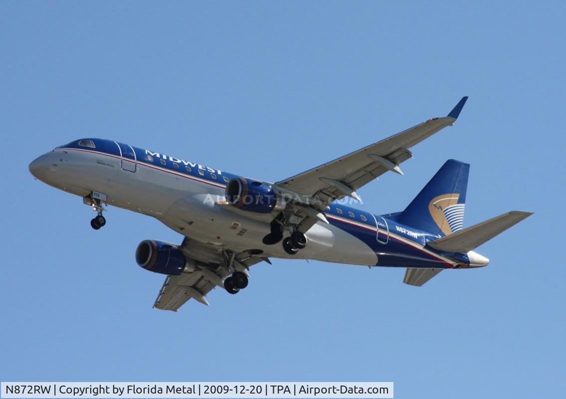 N872RW, 2006 Embraer ERJ 170-100 SE C/N 17000143, Midwest E170