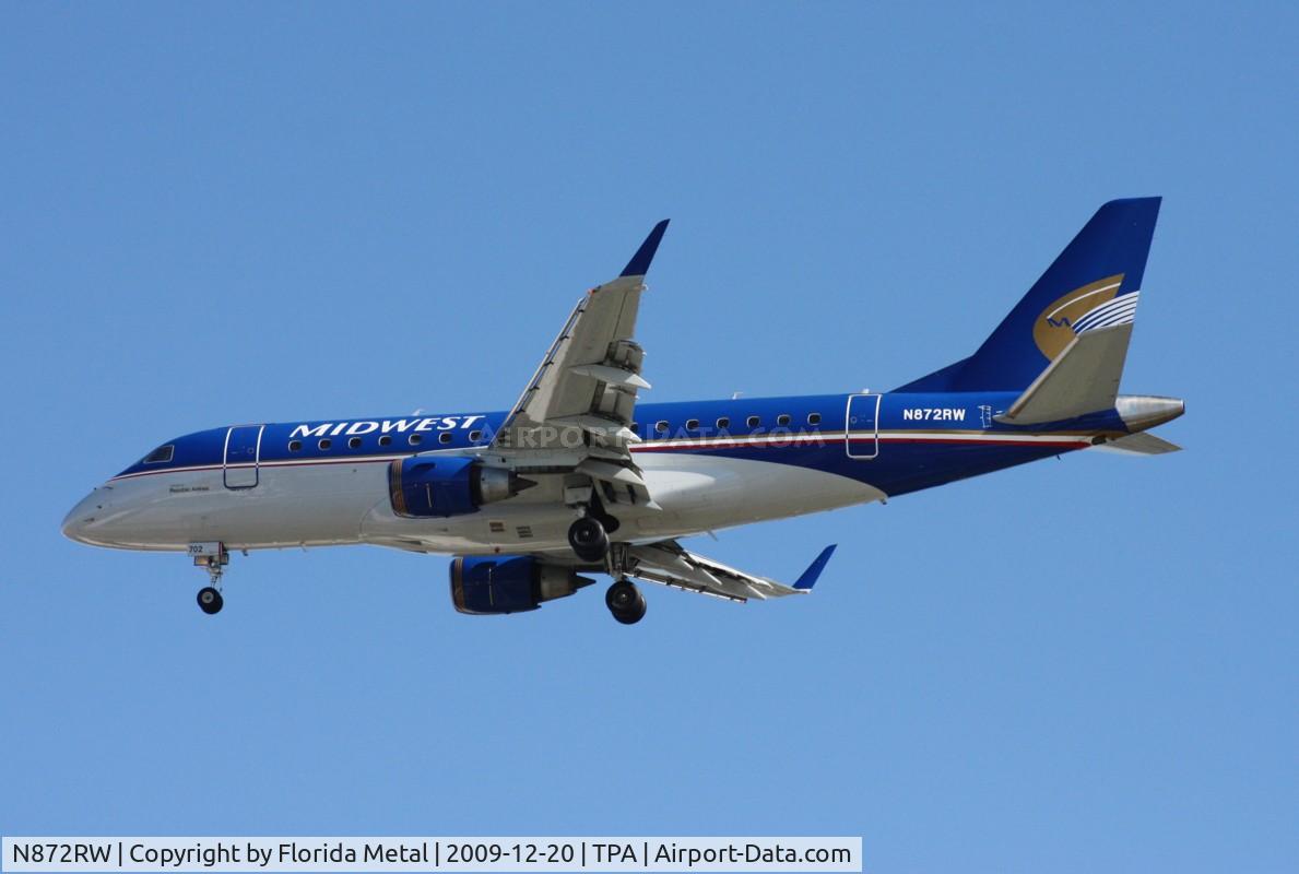 N872RW, 2006 Embraer ERJ 170-100 SE C/N 17000143, Midwest E170