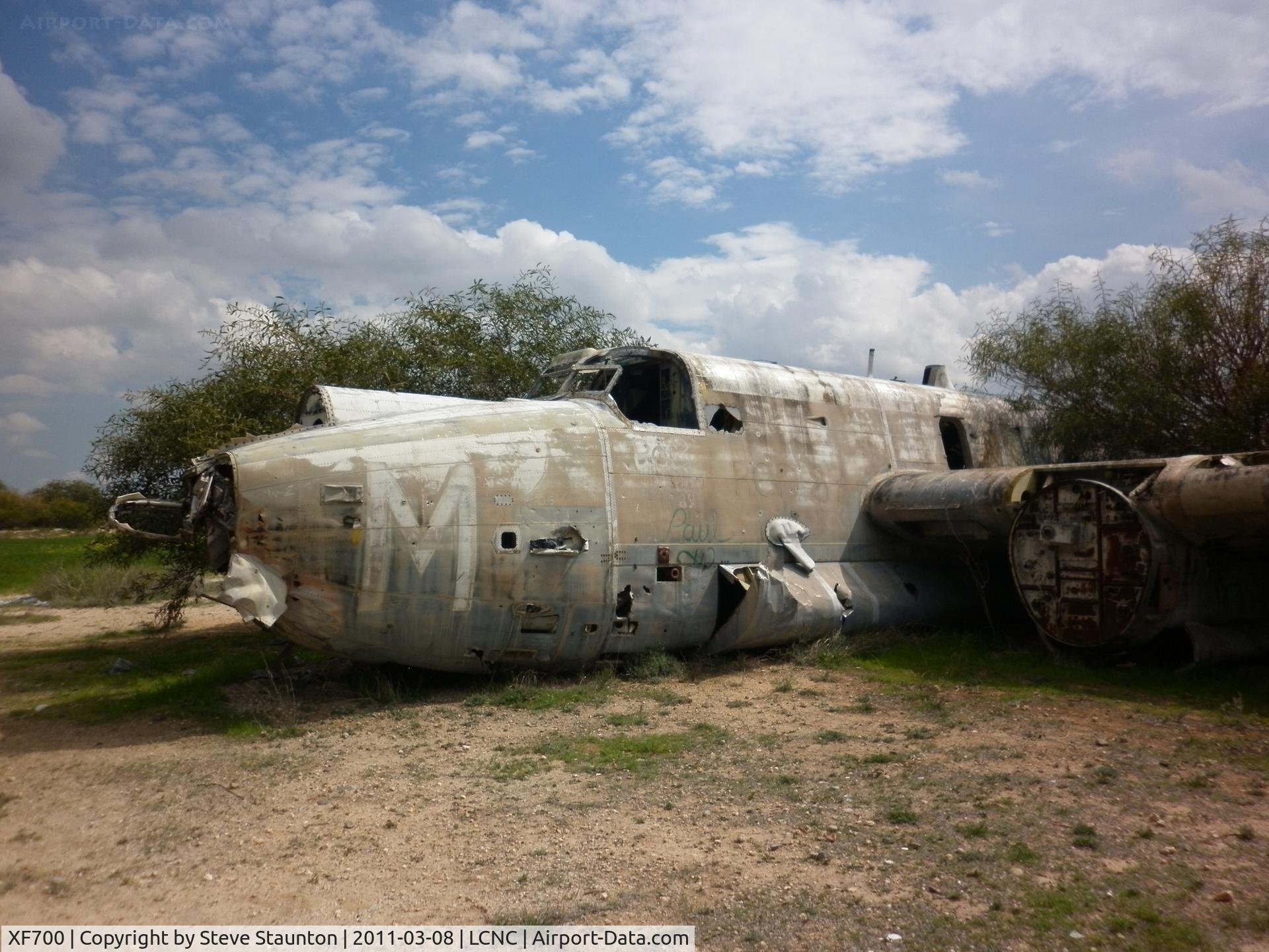 XF700, 1958 Avro 696 Shackleton MR.3/3 C/N Not found XF700, Slowly rotting in the Cyprus heat. Please note this aircraft cannot be seen by the public - NIC closed