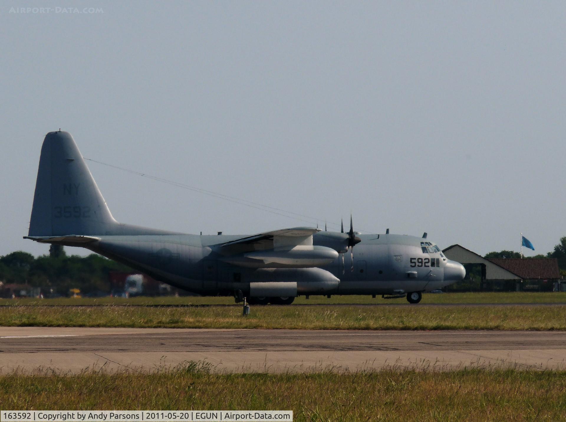 163592, 1986 Lockheed KC-130T Hercules C/N 382-5145, Departing Mildenhall