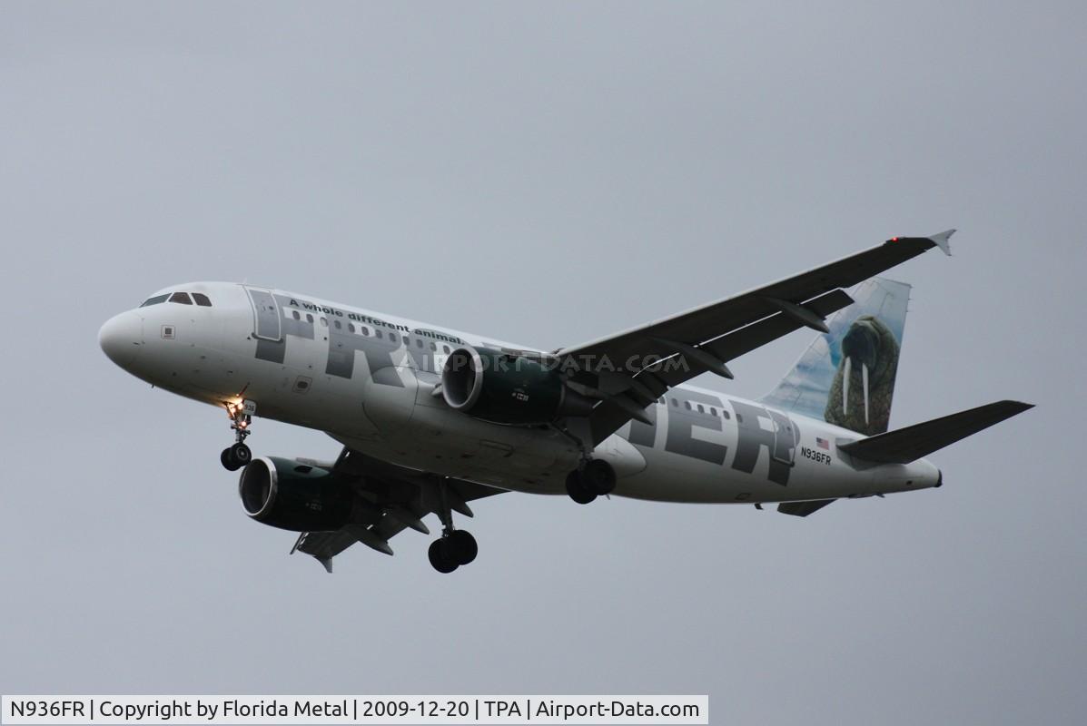 N936FR, 2005 Airbus A319-111 C/N 2392, Earl the Walrus