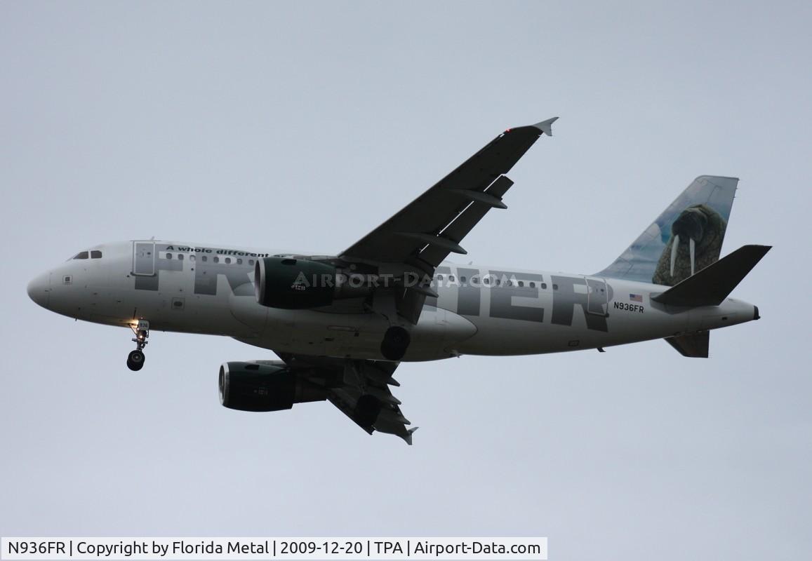 N936FR, 2005 Airbus A319-111 C/N 2392, Earl the Walrus