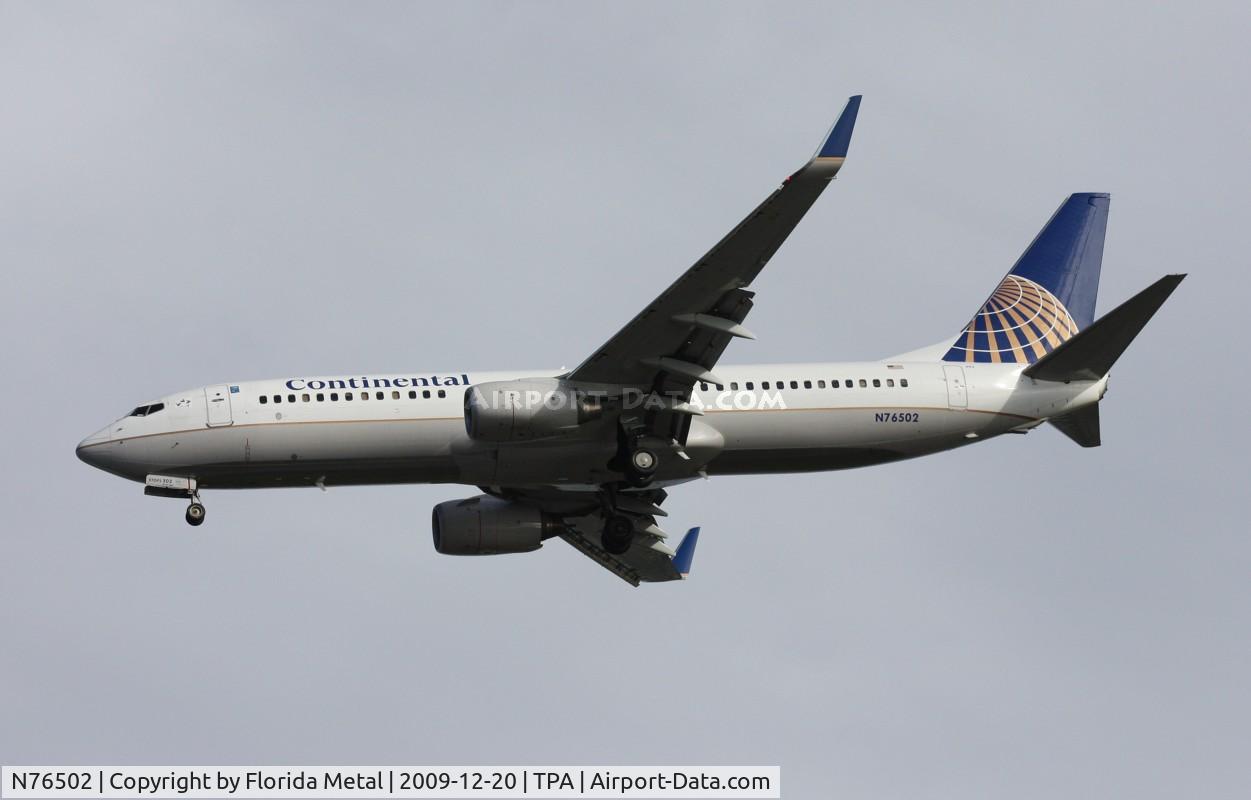 N76502, 2006 Boeing 737-824 C/N 31603, Continental 737-800