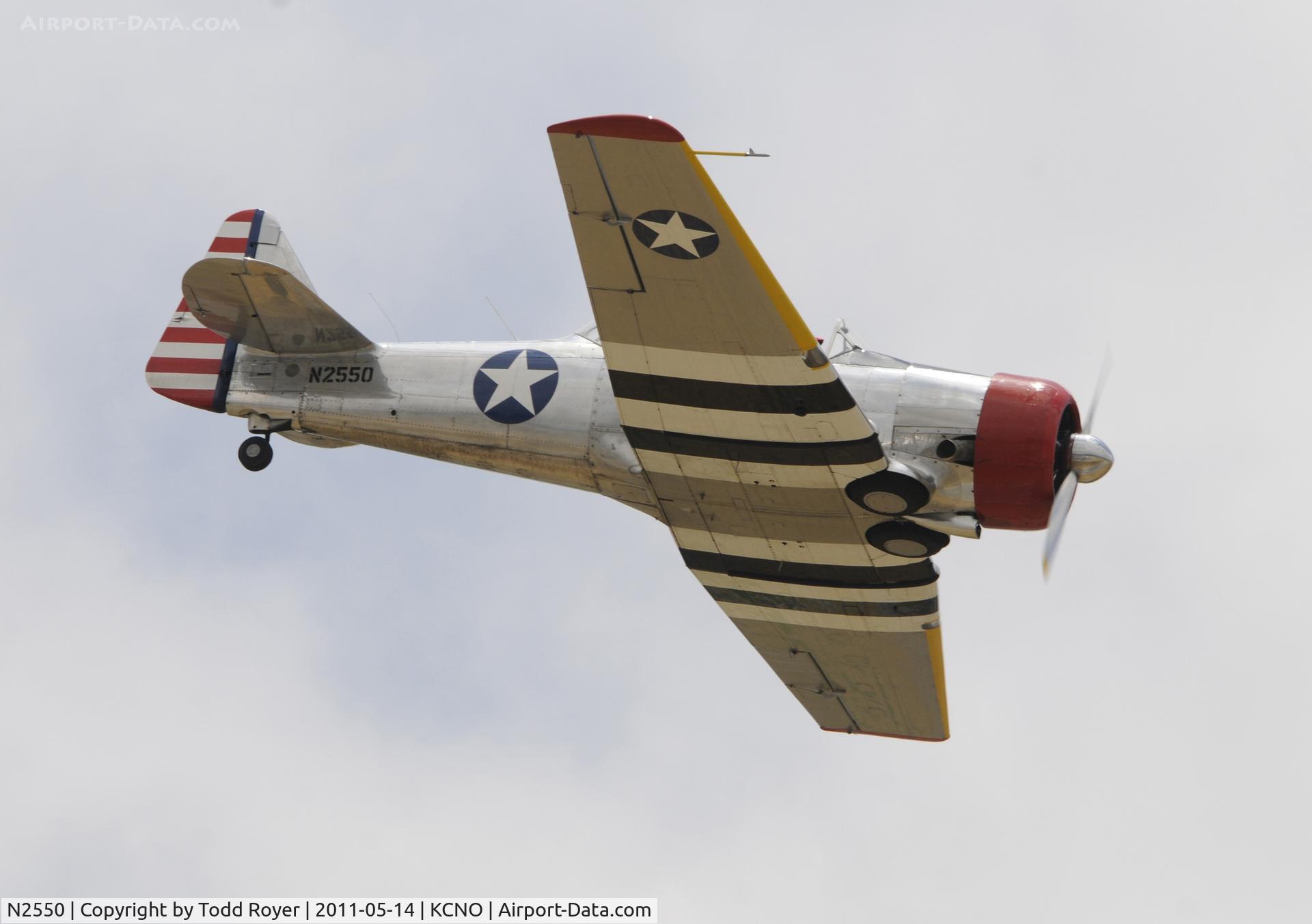 N2550, 1985 North American SNJ-5 Texan C/N 43683, Flight display at Chino