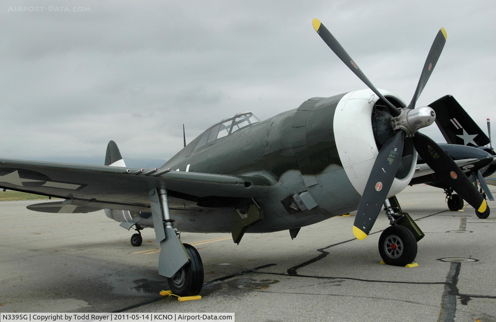 N3395G, 1942 Republic P-47G-15-CU Thunderbolt C/N 42-25254, On display at Chino