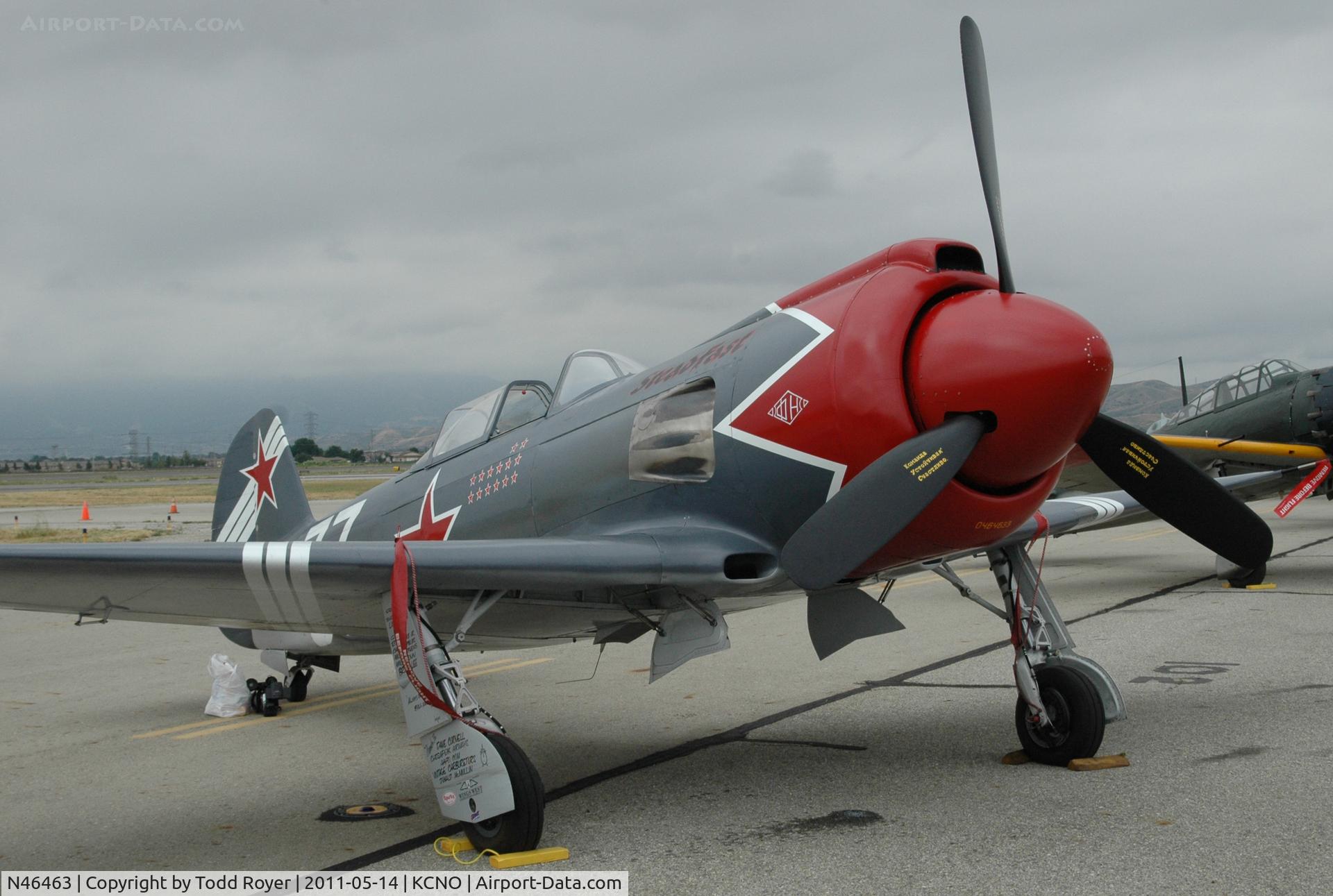 N46463, 2005 Yakovlev (Avione) Yak-3U/R-2000 C/N 001-3/2005, Chino Airshow 2011