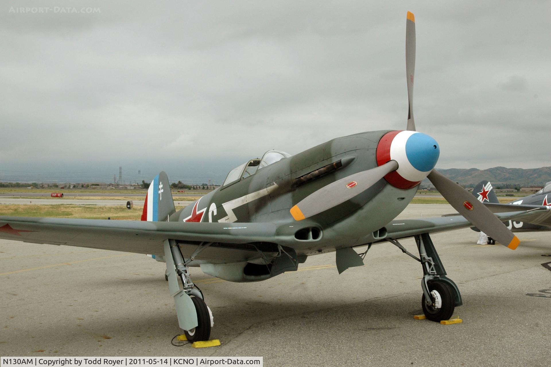 N130AM, 1995 Yakovlev Yak-3U C/N 170101, Chino Airshow 2011
